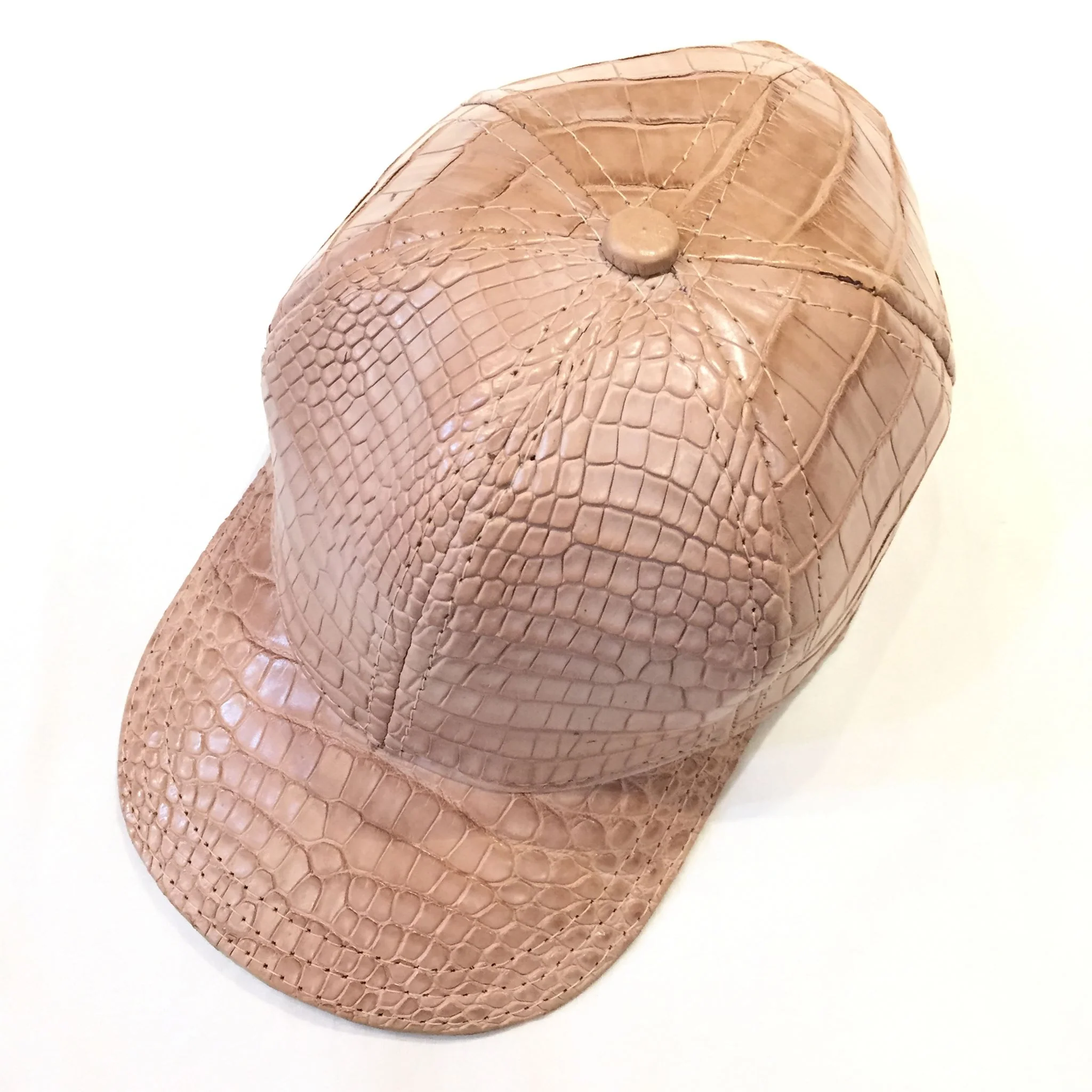 Kashani Cream All Over Alligator Strap back Hat - Image 2