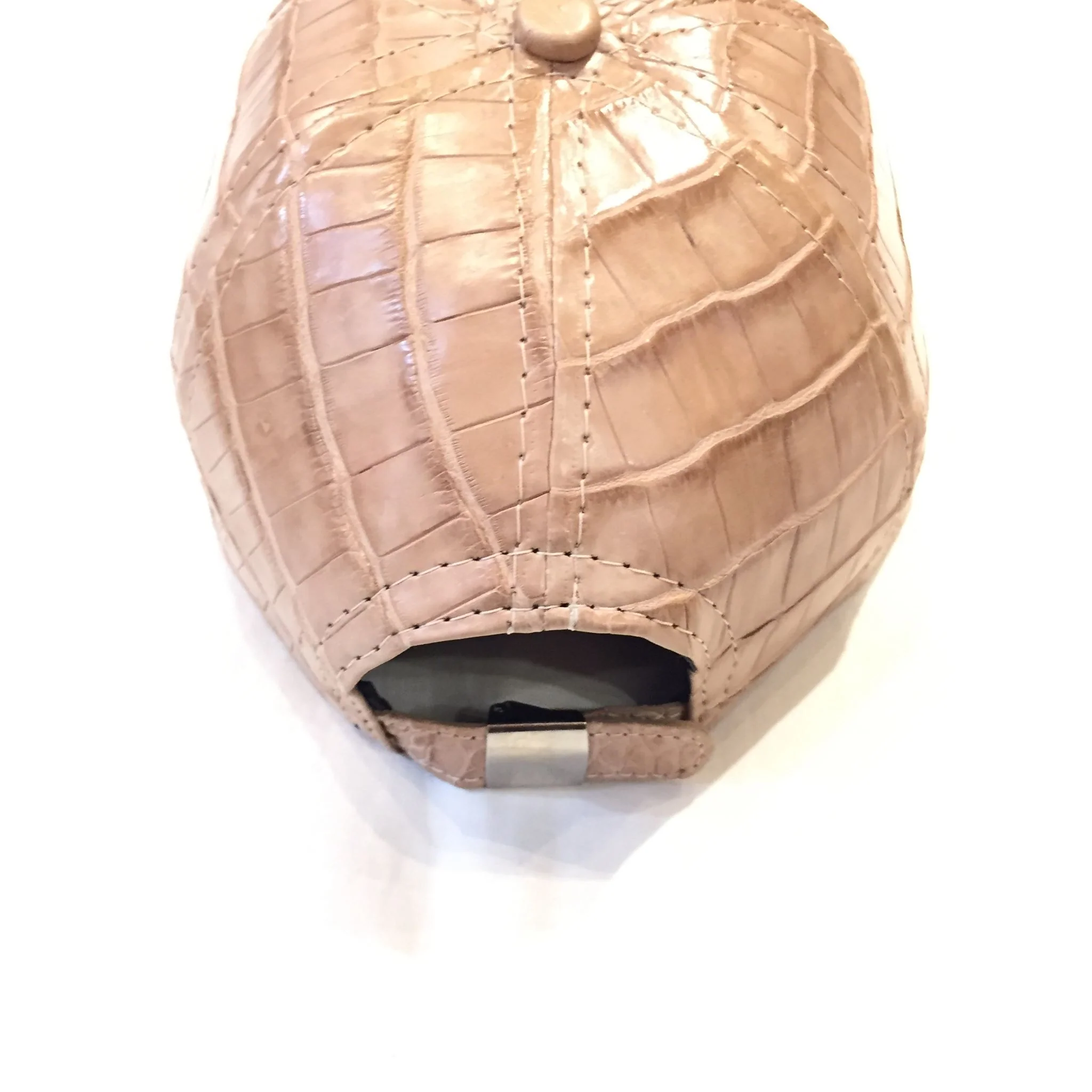 Kashani Cream All Over Alligator Strap back Hat - Image 4