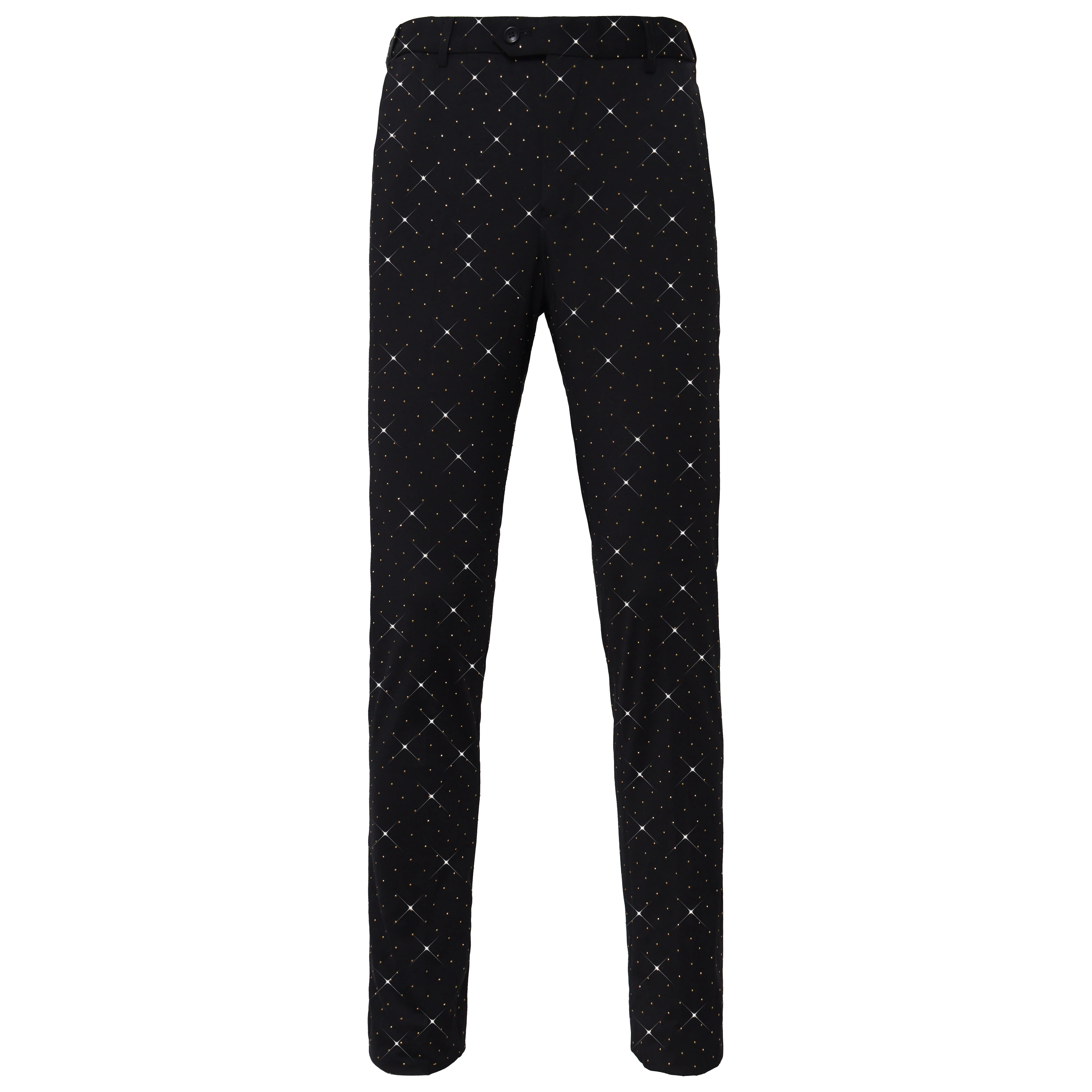 Dapper Details Pants BLACK/GOLD