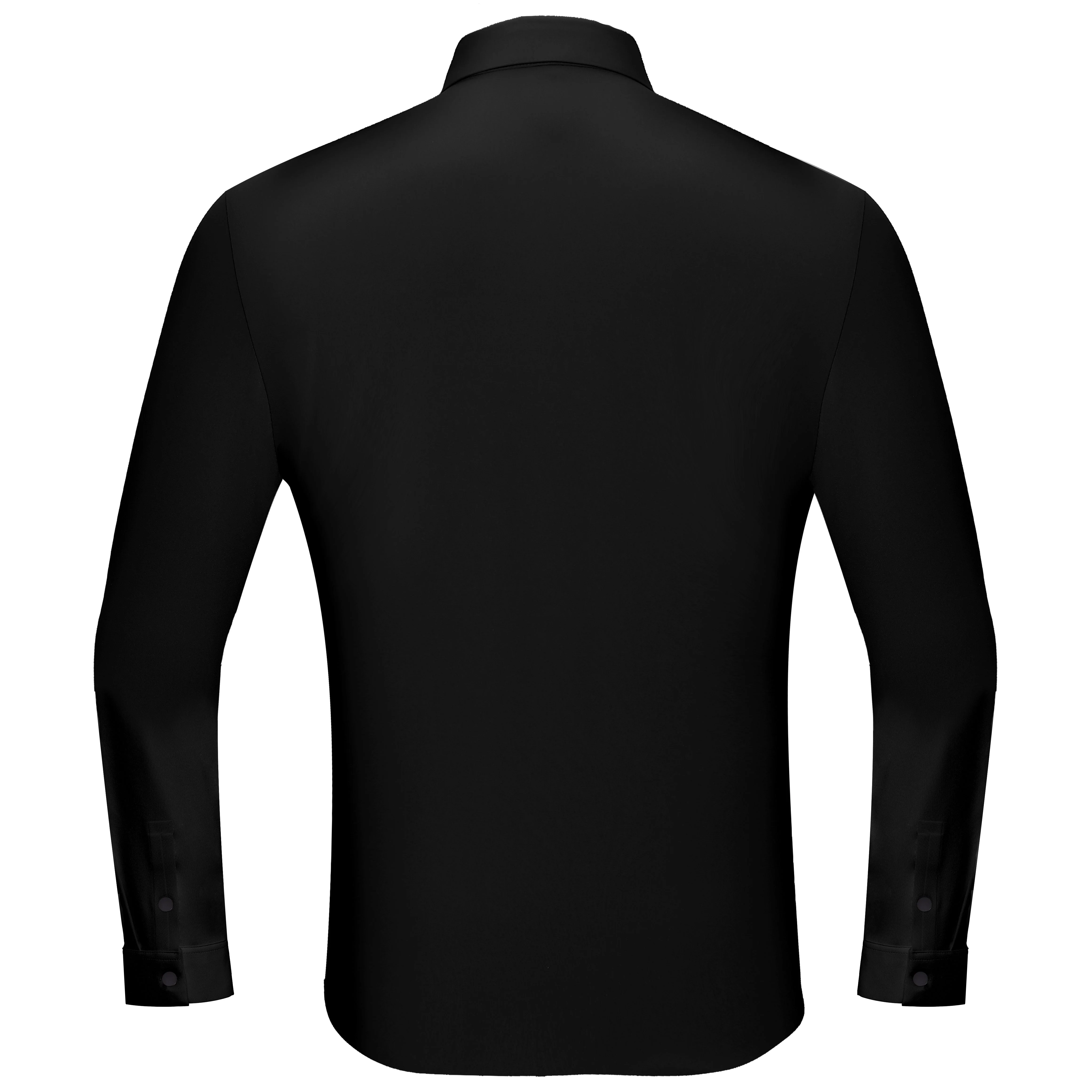 Dazzling Dapper Button-Up Shirt BLACK/SILVER - Image 2