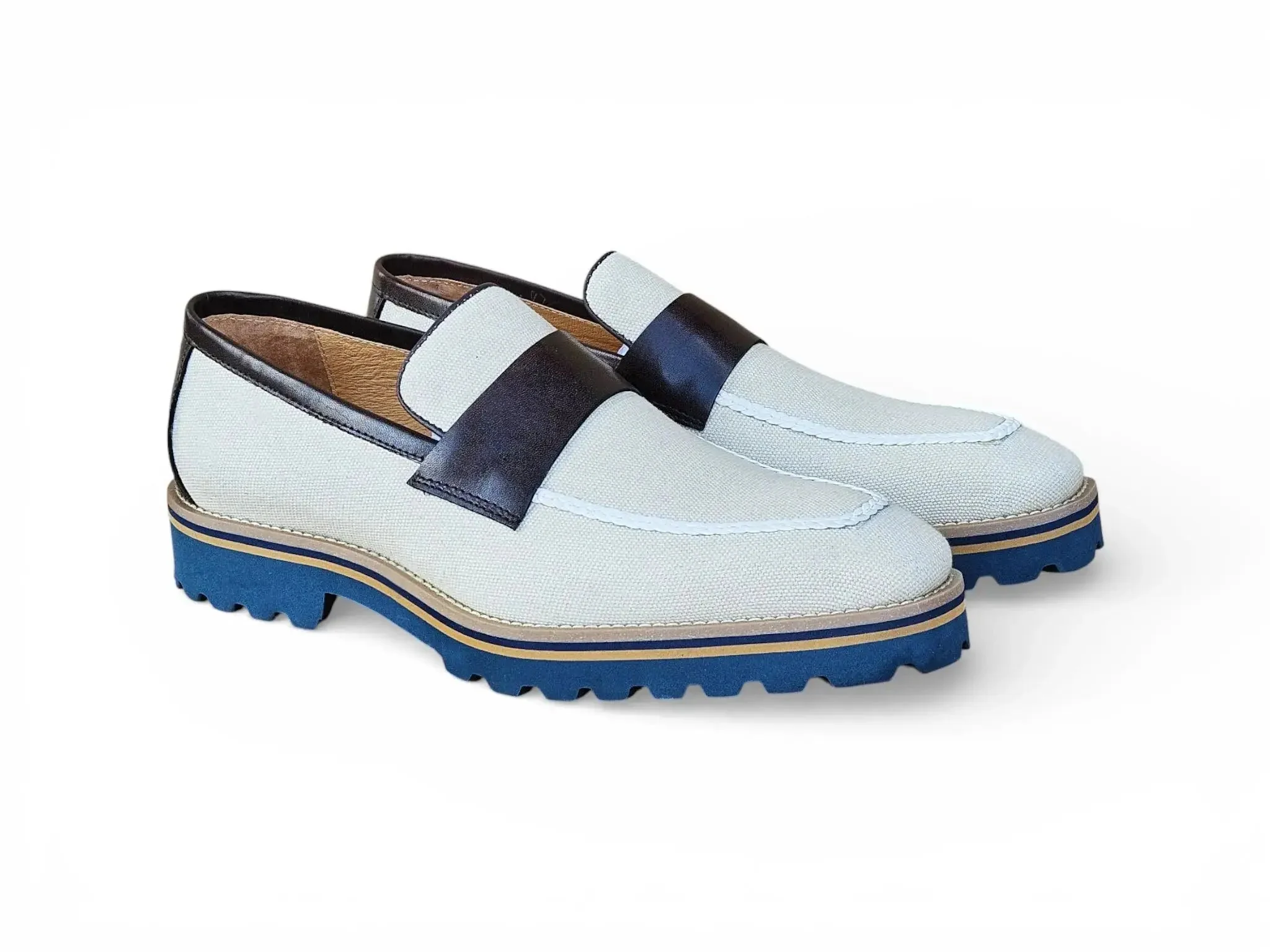 Denim Loafer in Lug Sole - Image 14
