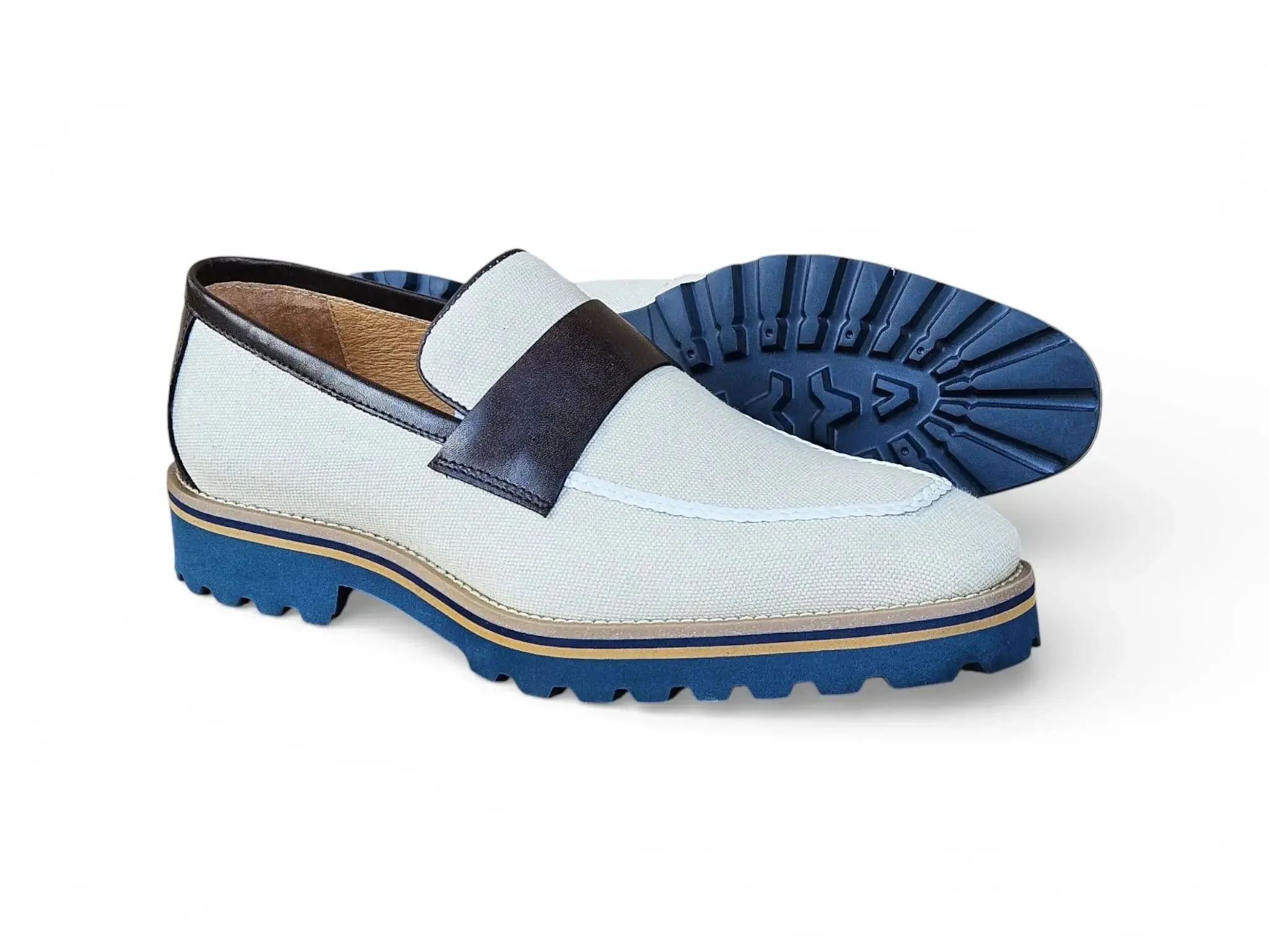 Denim Loafer in Lug Sole - Image 16