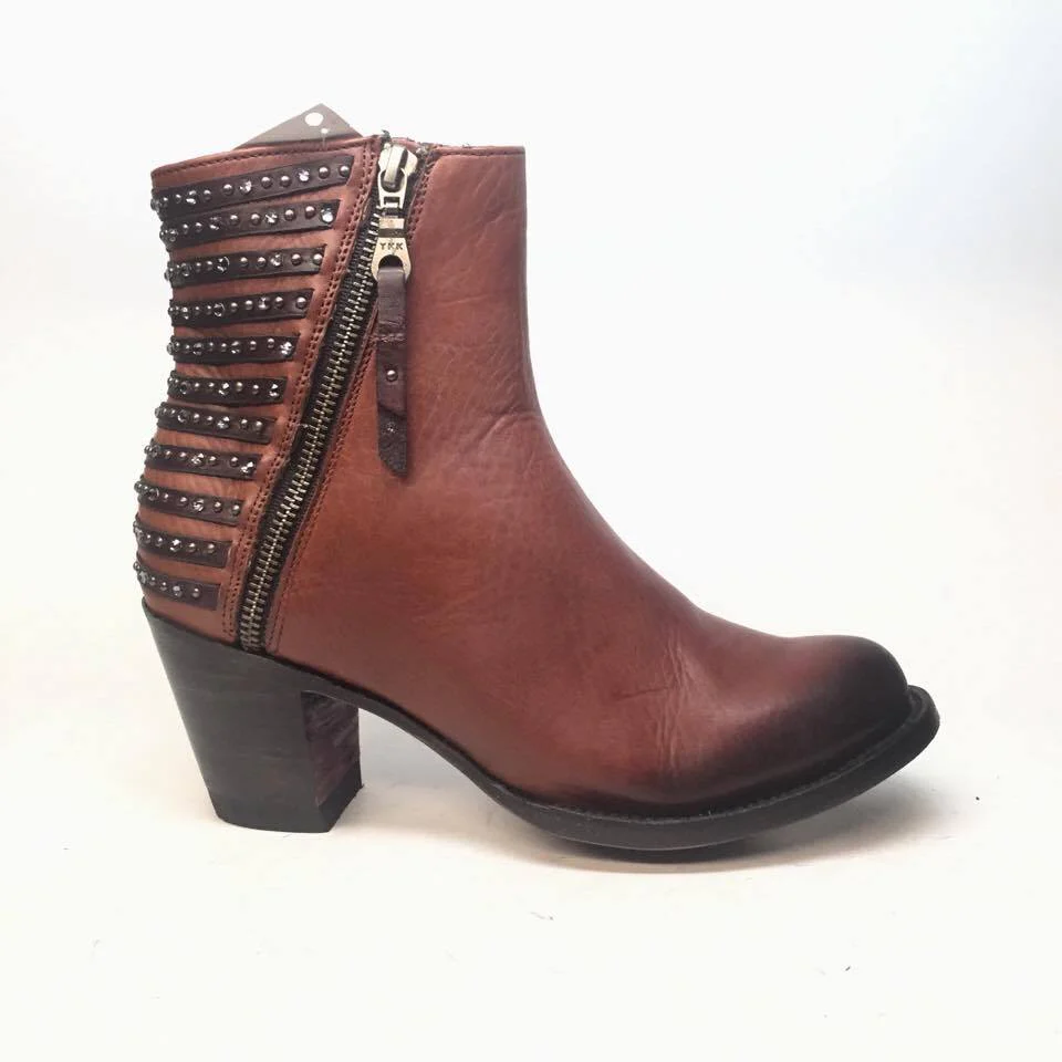 Denver Boots Lady Gabriel Tan Ankle Boots - Image 4