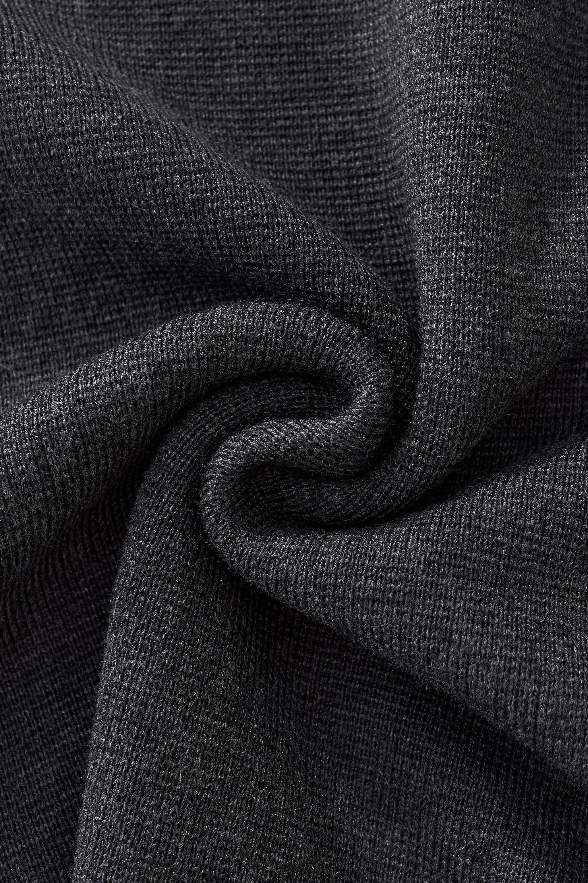 Dual-Layer Knit Fusion LS Sweater Shirt GREY - Image 12