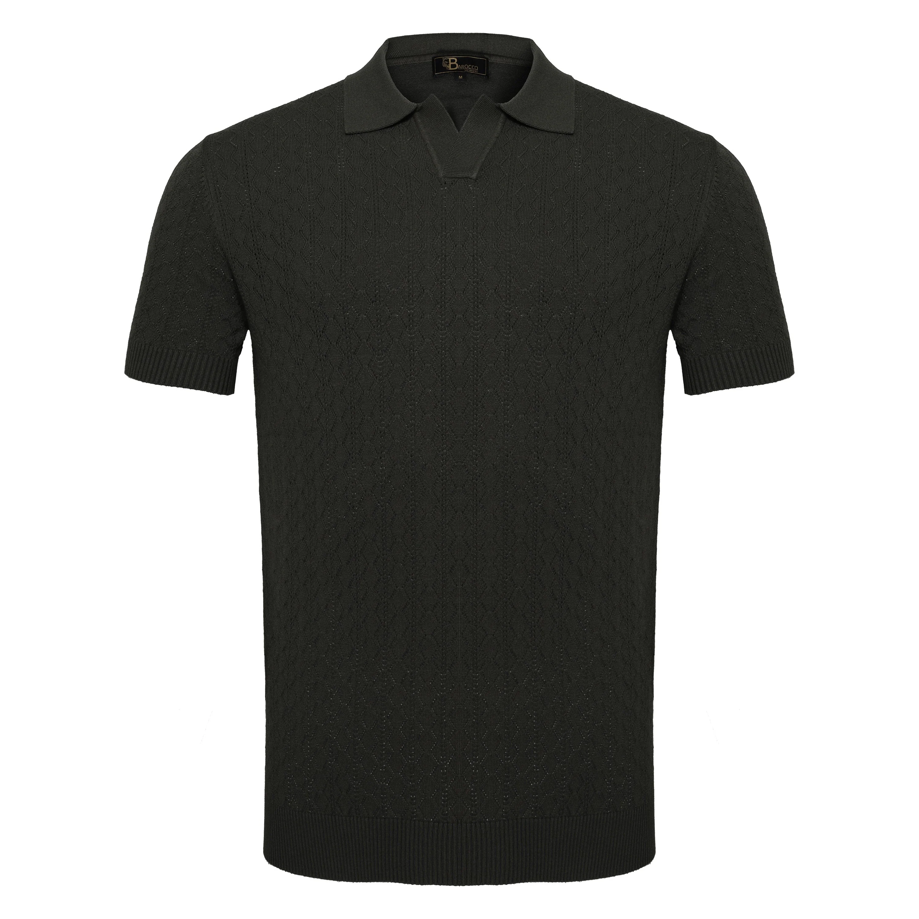 Elevare Knit Polo BLACK