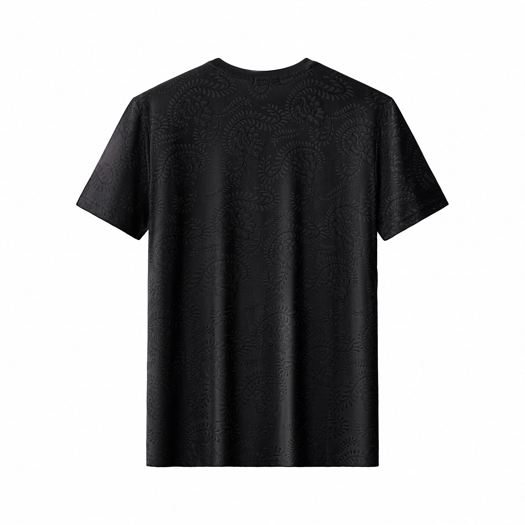 Embossed Paisley Tee – El Baron BLACK - Image 2