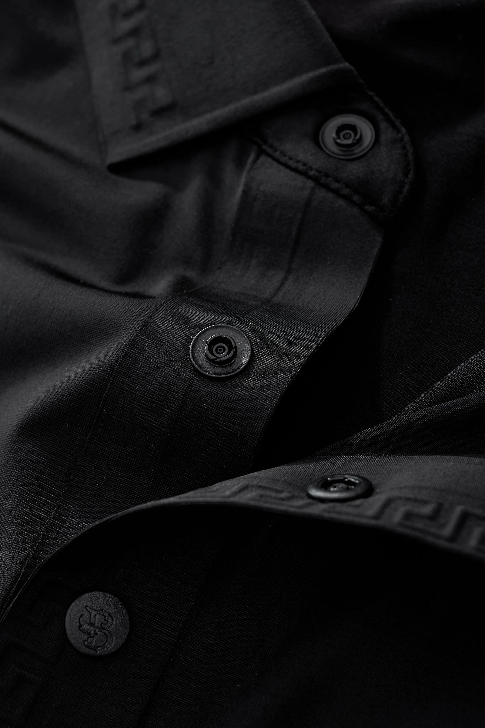 Embossed Placket Performance Polo – El Baron BLACK - Image 5