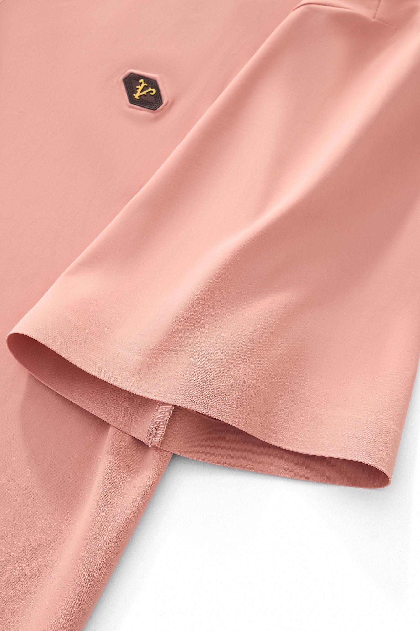 Embossed Placket Performance Polo – El Baron BRICK - Image 4