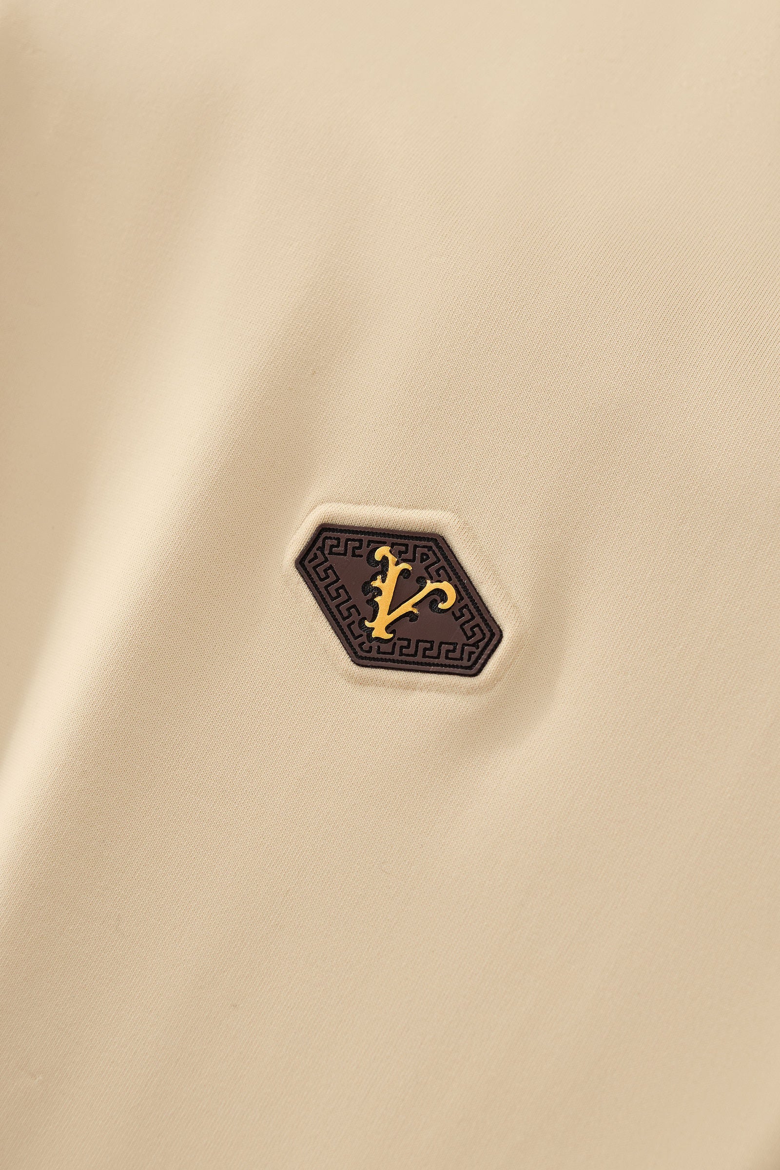 Embossed Placket Performance Polo – El Baron KHAKI - Image 6