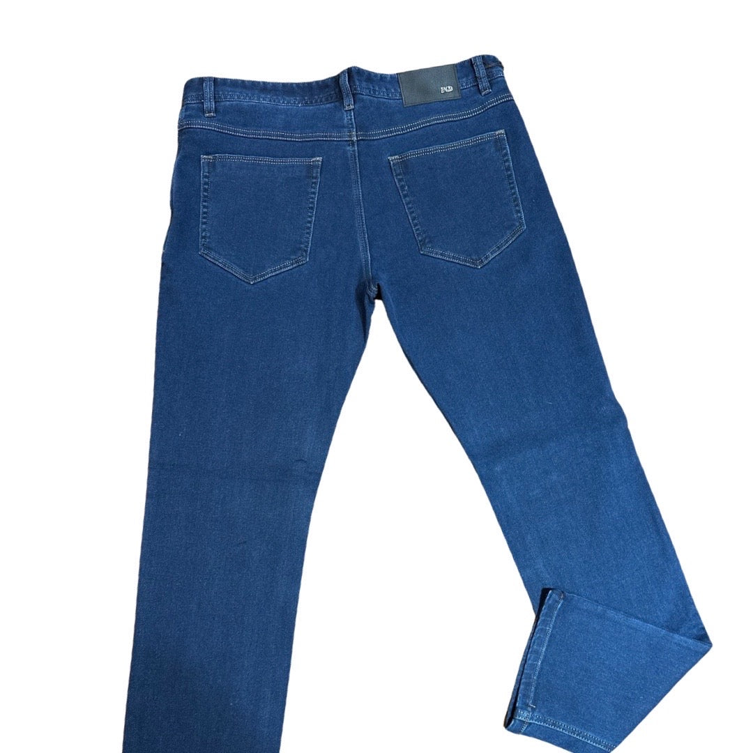Enzo Alpha-347 Blue High End Denim Pants - Image 3