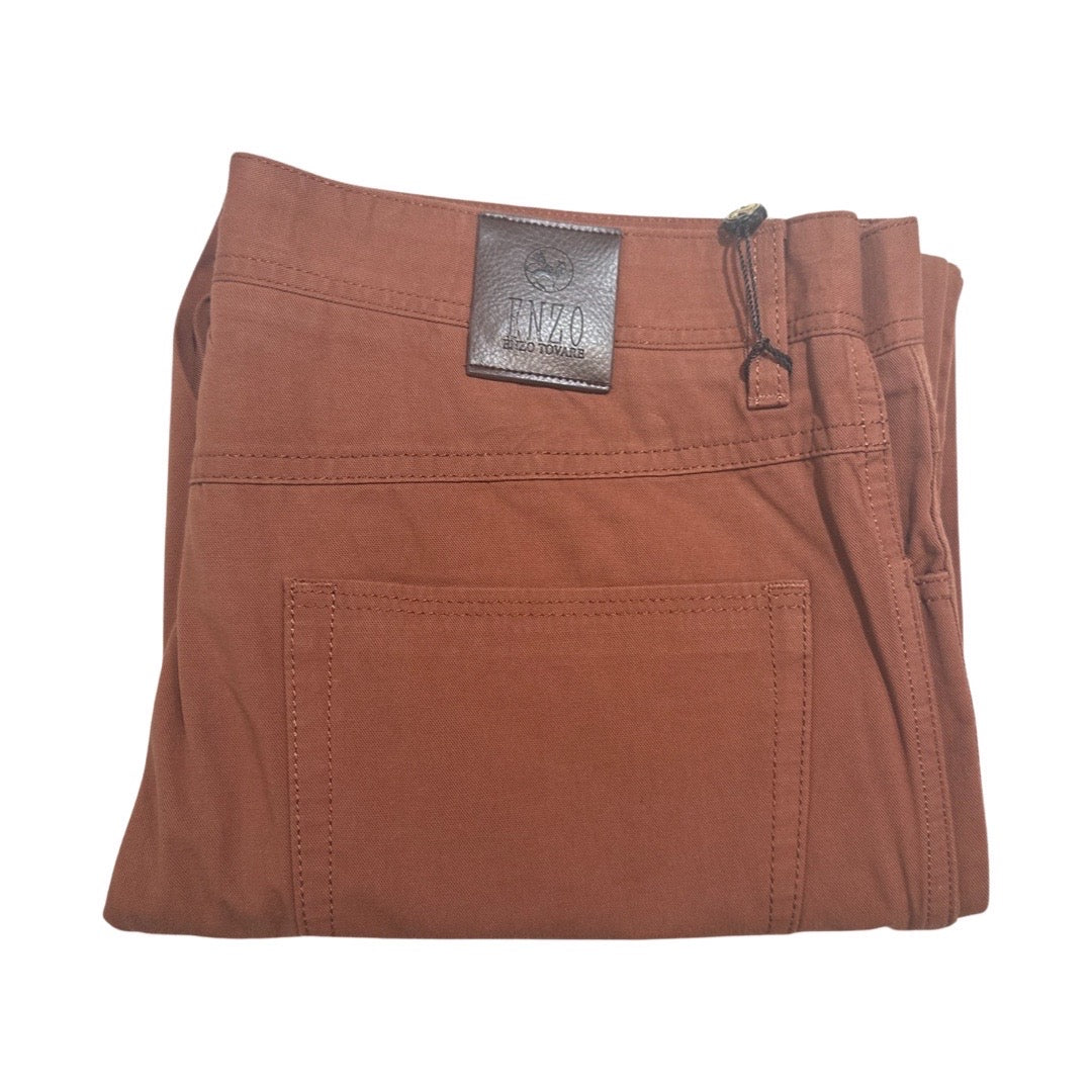 Enzo Alpha 367 Coffee High-end Pants - Image 4