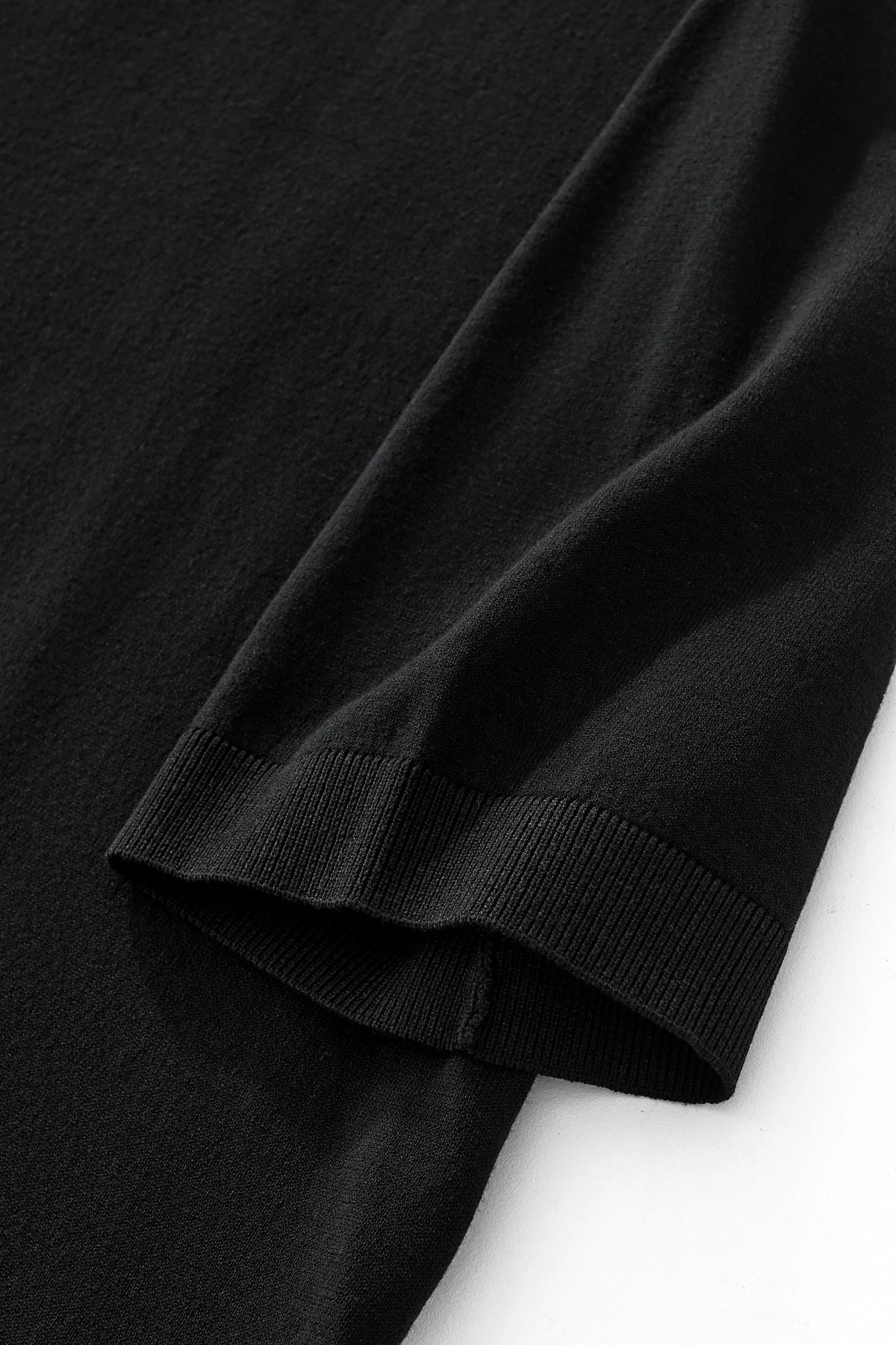 Everyday Luxe Knit Polo BLACK - Image 5