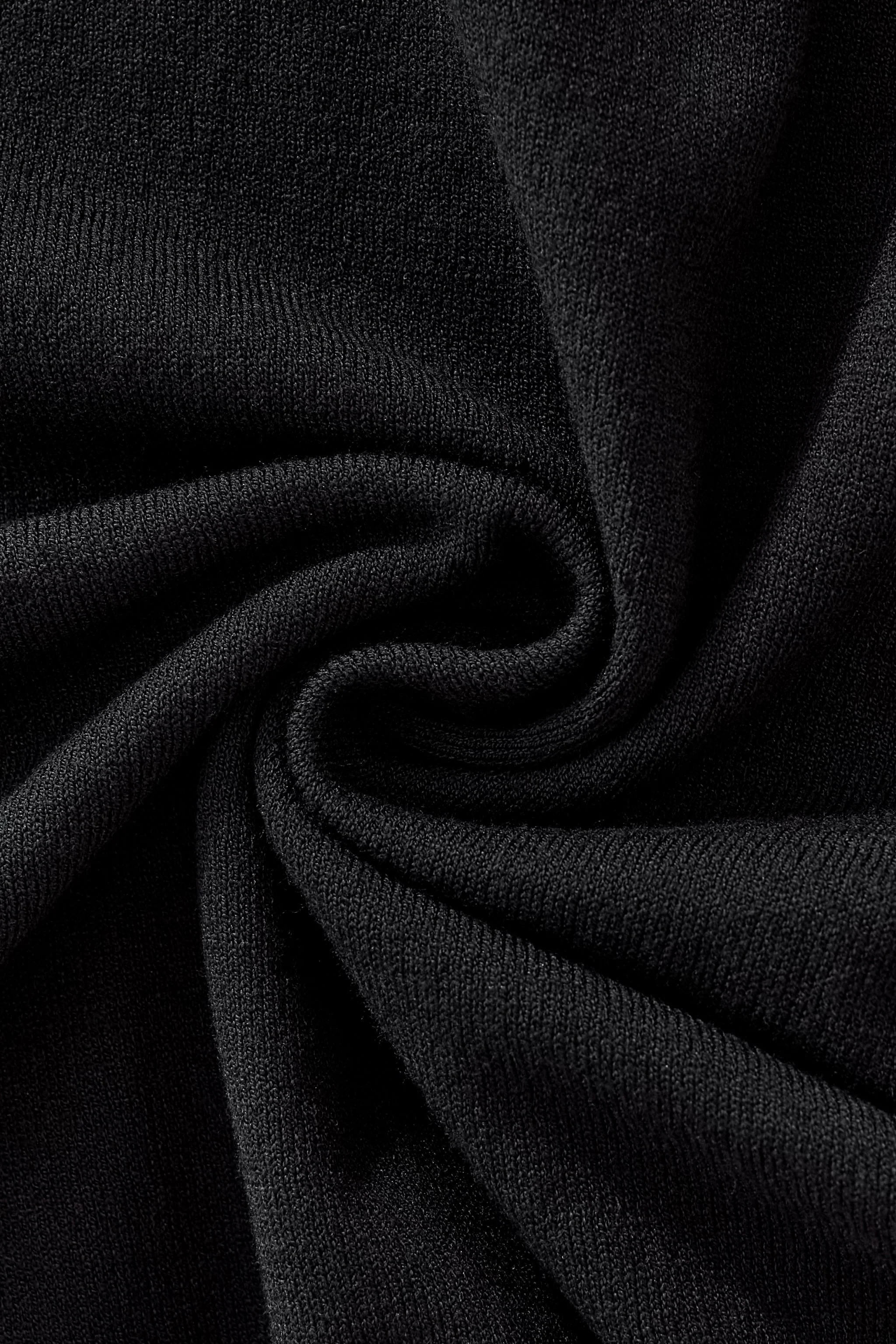 Everyday Luxe Knit Polo BLACK - Image 7
