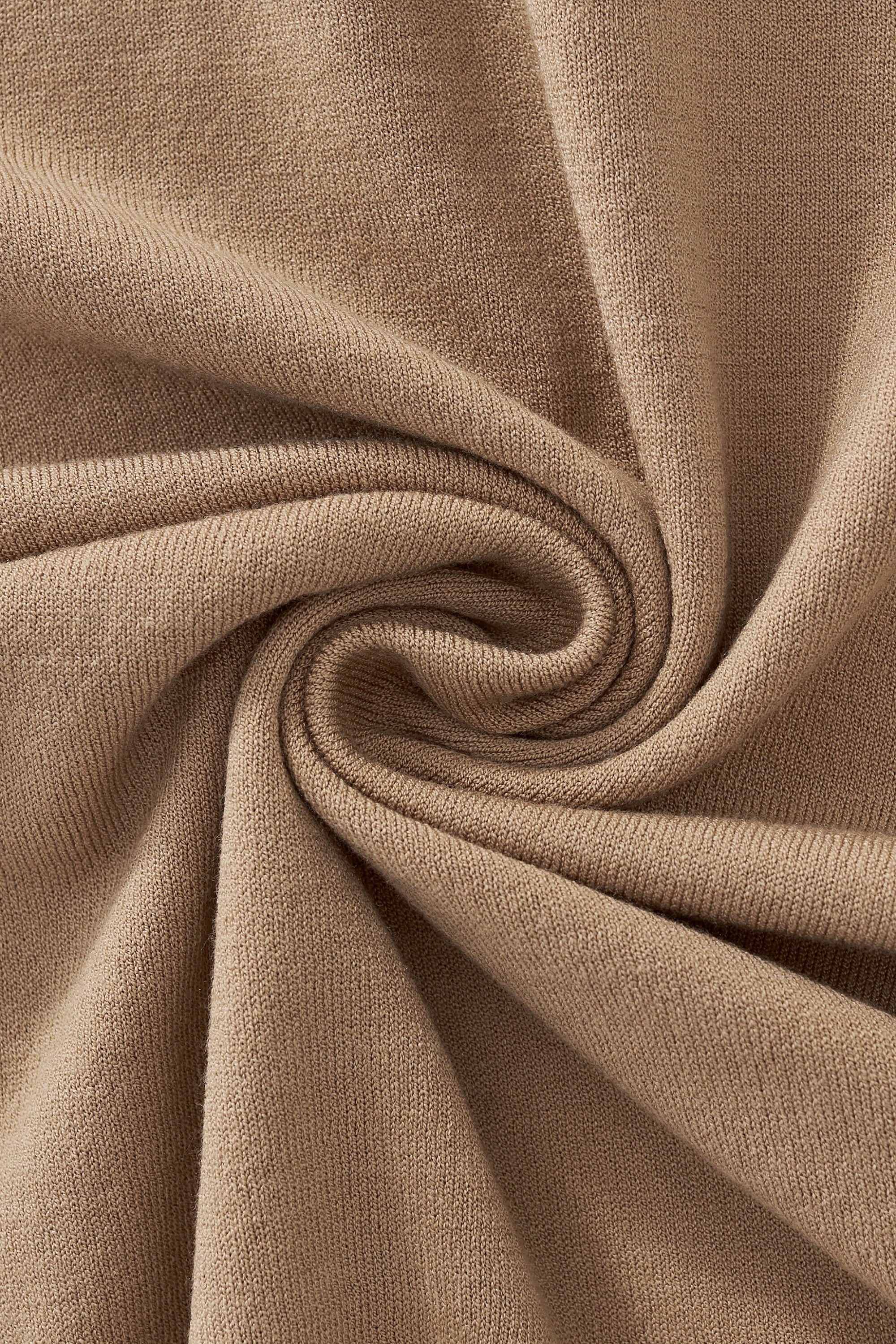 Everyday Luxe Knit Polo KHAKI - Image 7