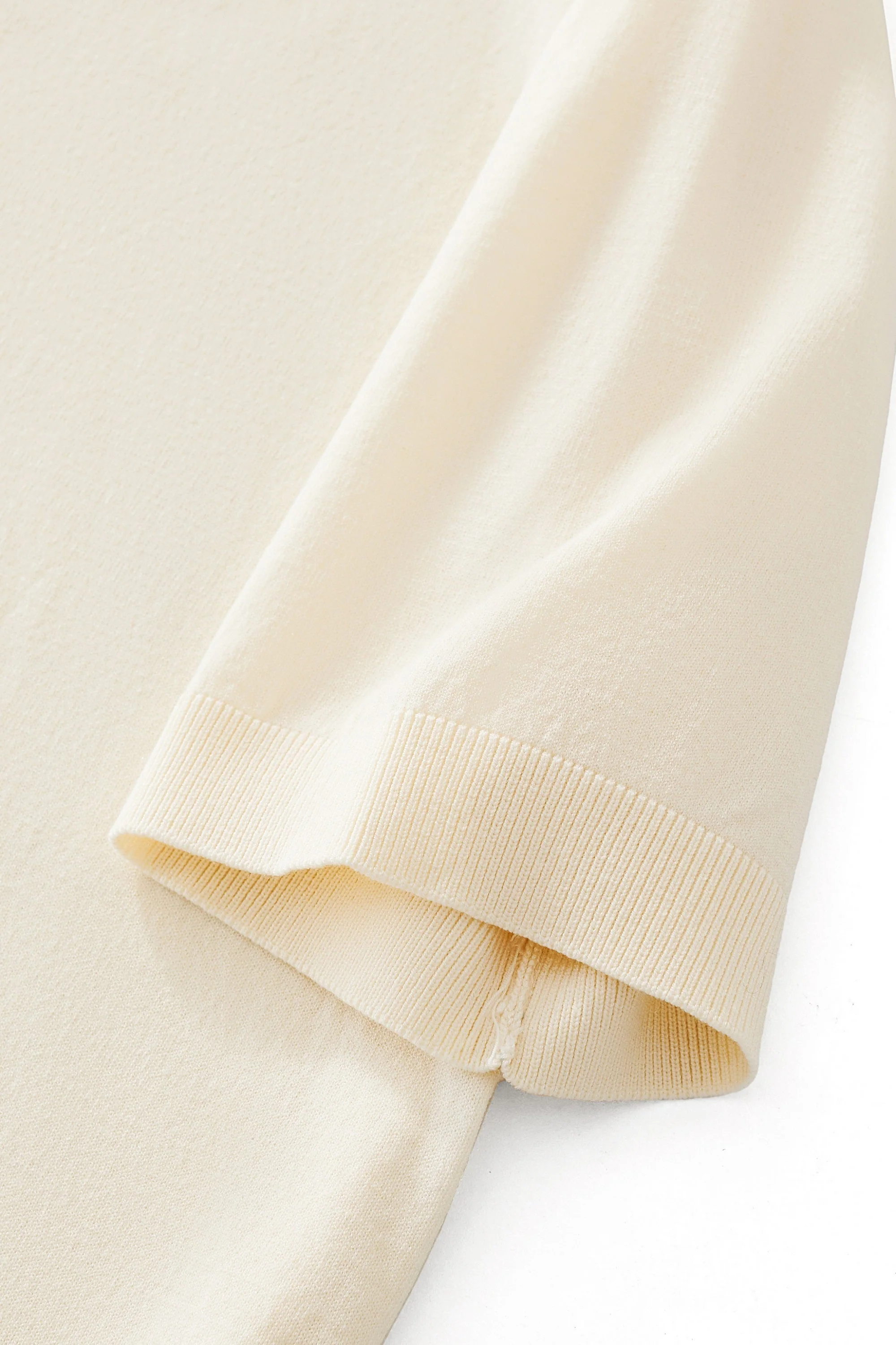 Everyday Luxe Knit Polo WHITE - Image 4