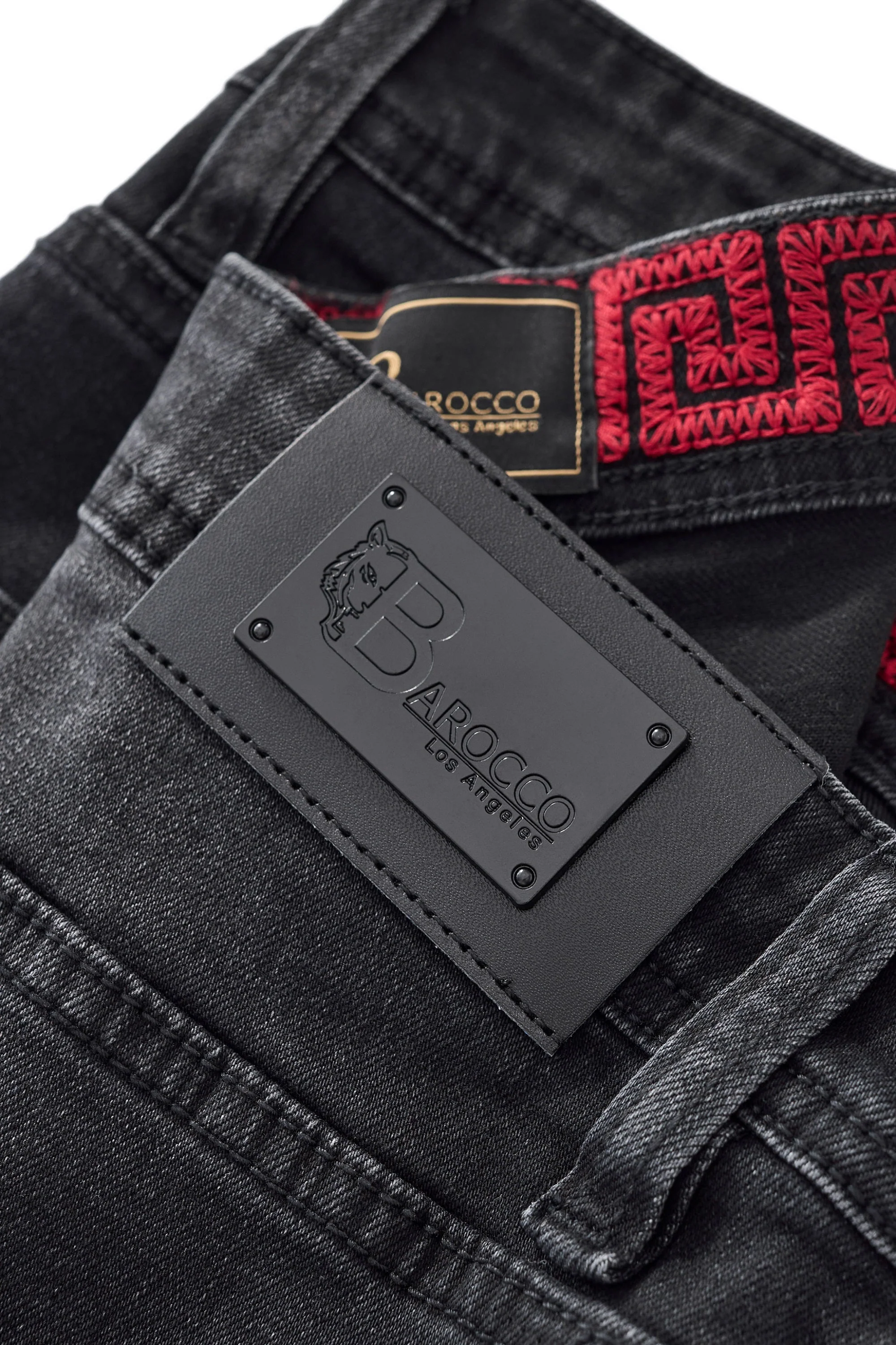Faded Edge Straight-Leg Denim BLACK - Image 5