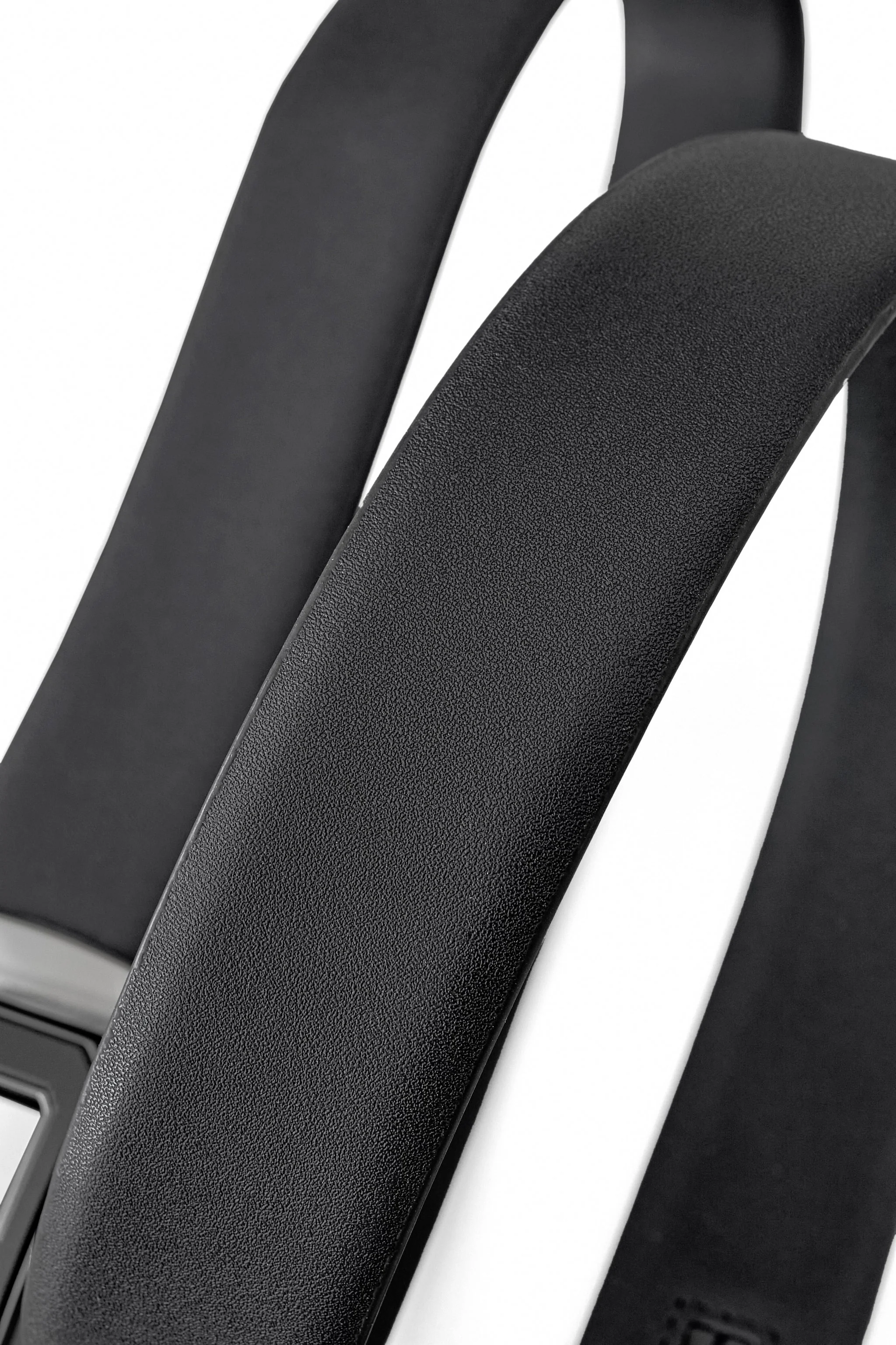 Flat Leather Lion Auto BKL Belt – Gunmetal GUN/BLACK - Image 4