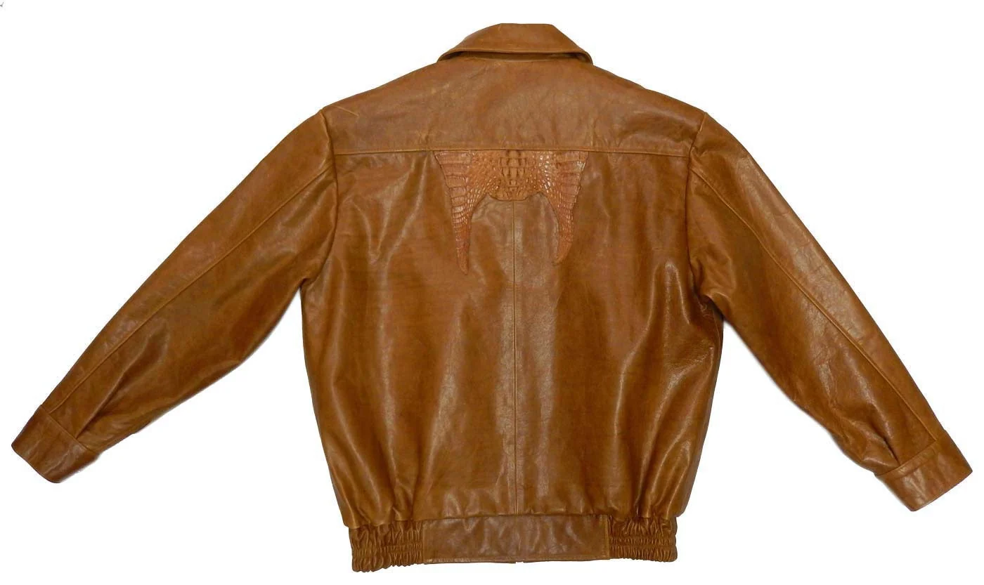 G-Gator - 2055 Crocodile/Calf Skin Leather Jacket - Image 2