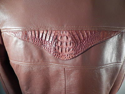 G Gator - 2003 Cognac Crocodile Skin Jacket - Image 3