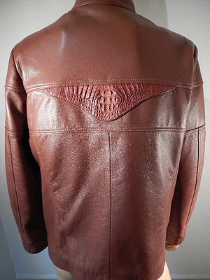 G Gator - 2003 Cognac Crocodile Skin Jacket - Image 4