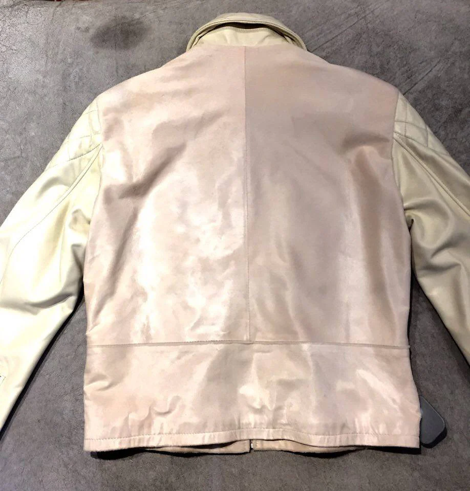 G-Gator Cream Pony Hair/Alligator Blouson Jacket - Image 6