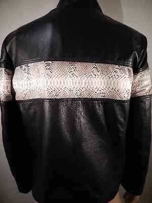 G-Gator Natural Python/Lambskin Motorcycle Jacket - Image 3