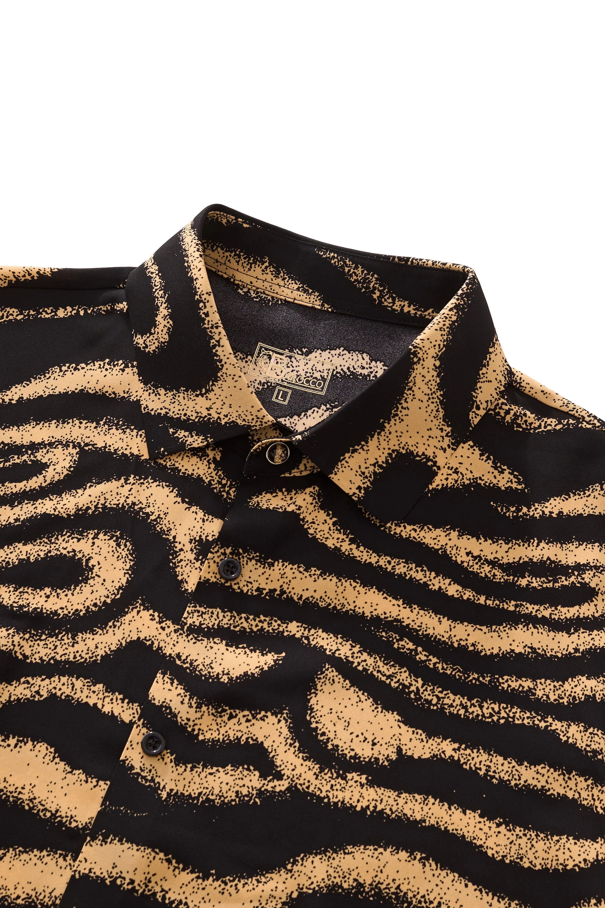 Golden Mirage Stitchless LS Shirt BLACK/BROWN - Image 4