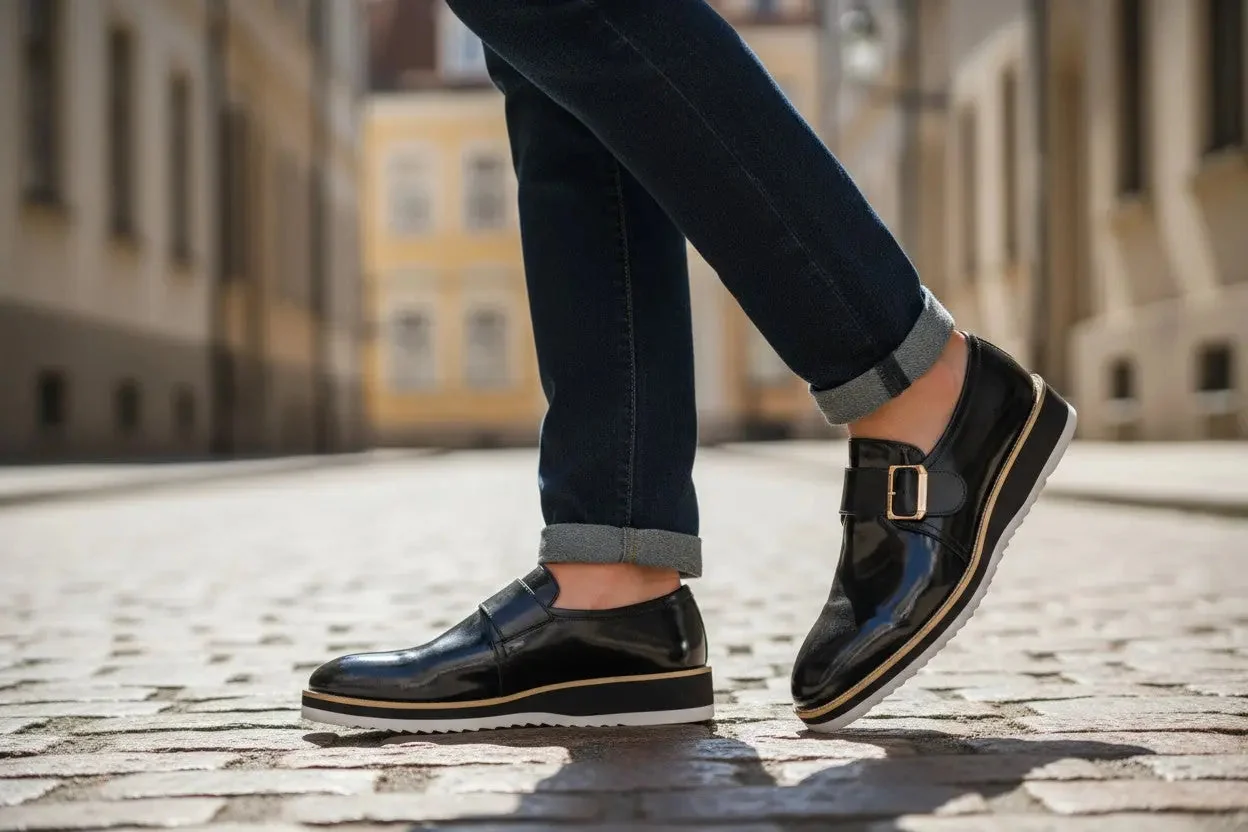 Gorgeous Patent Leather Monkstrap Slip on - Image 6