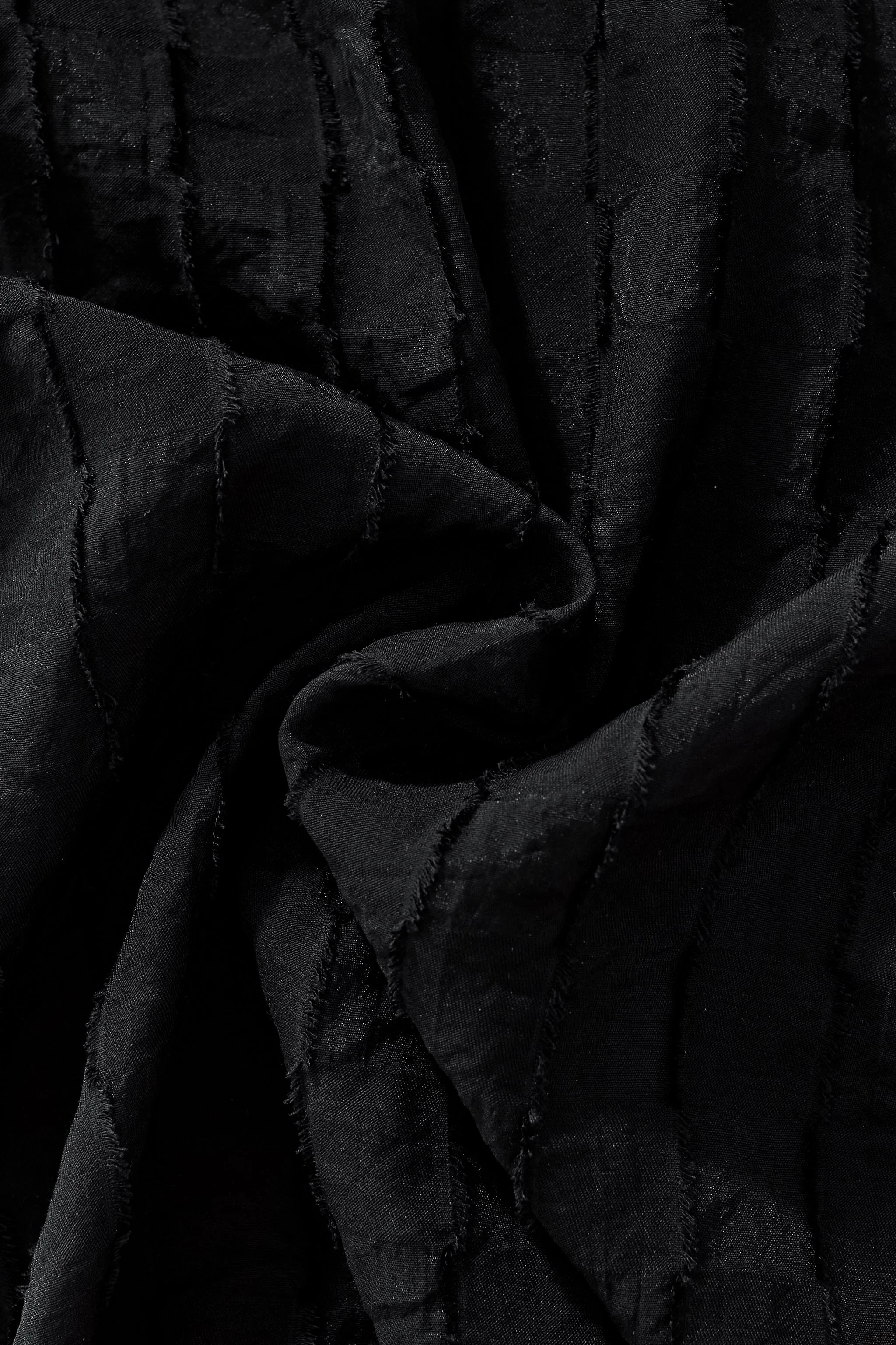 Haven Textured Long Sleeve Shirt BLACK - Image 7