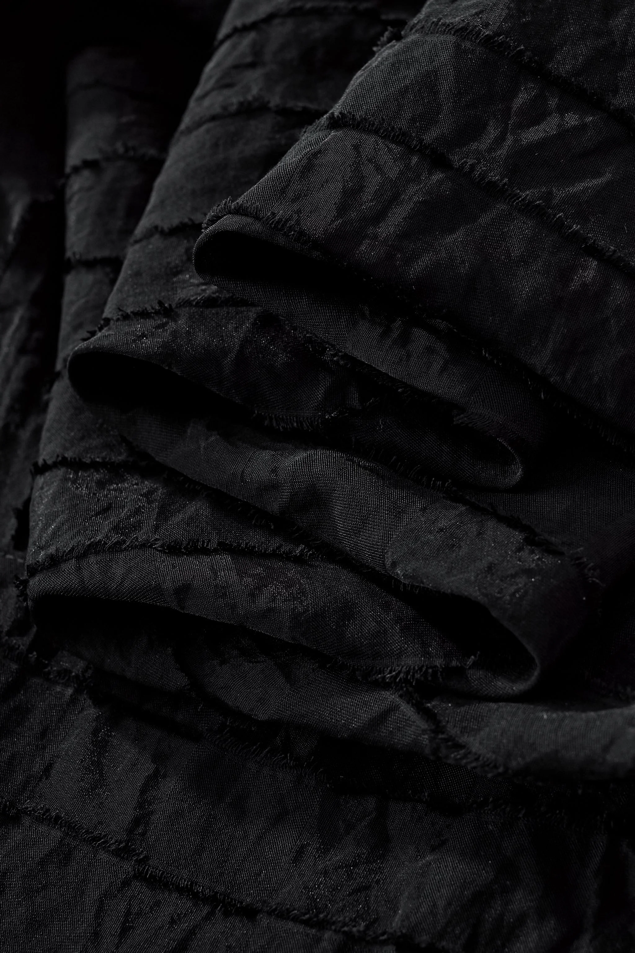 Haven Textured Long Sleeve Shirt BLACK - Image 8