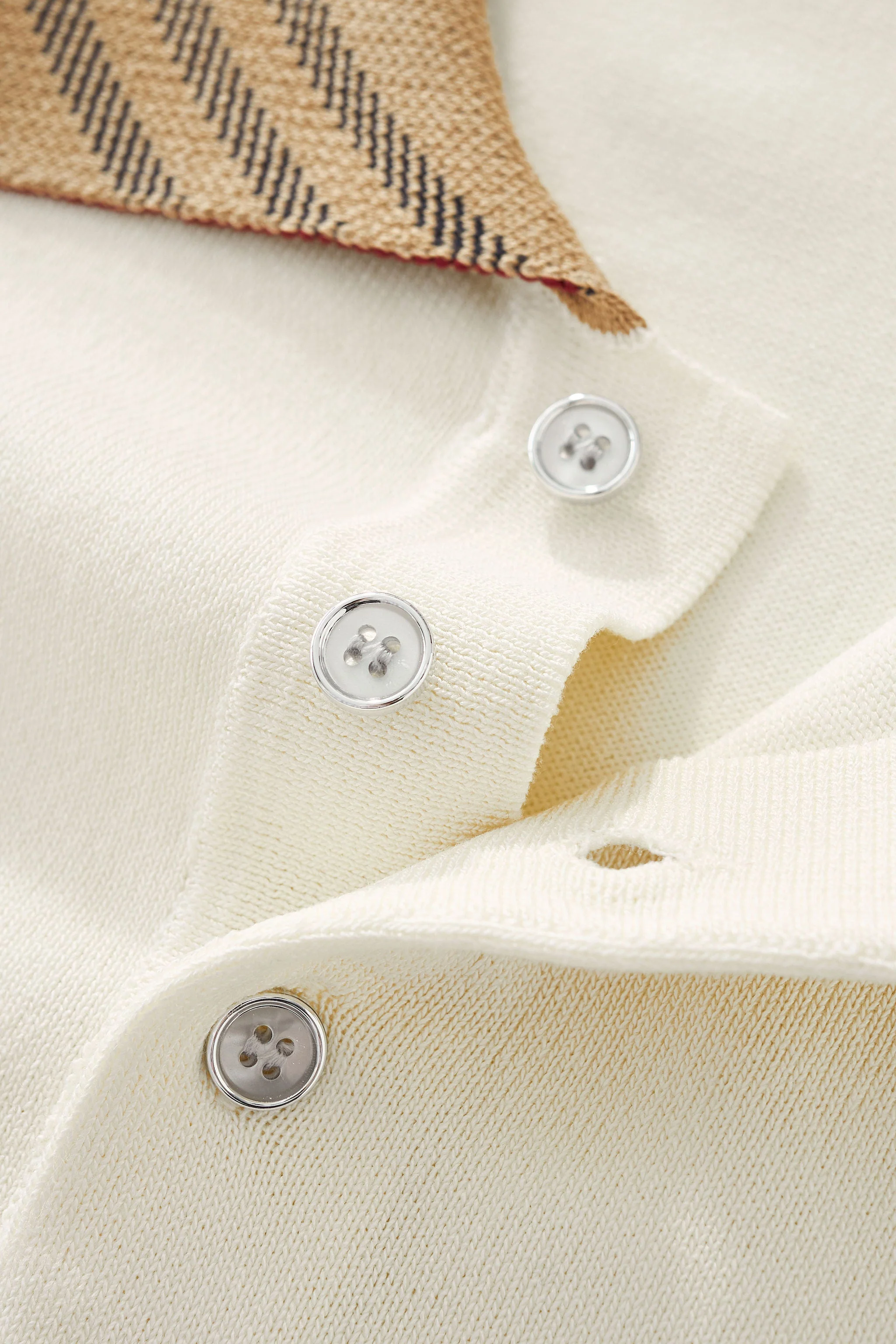 Imperial Collar Knit Polo IVORY - Image 7
