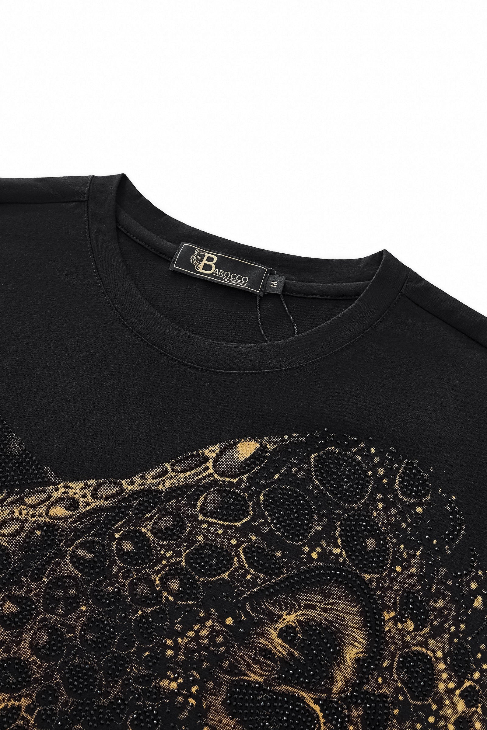 Imperial Leopard Crystal SS Shirt BLACK - Image 3