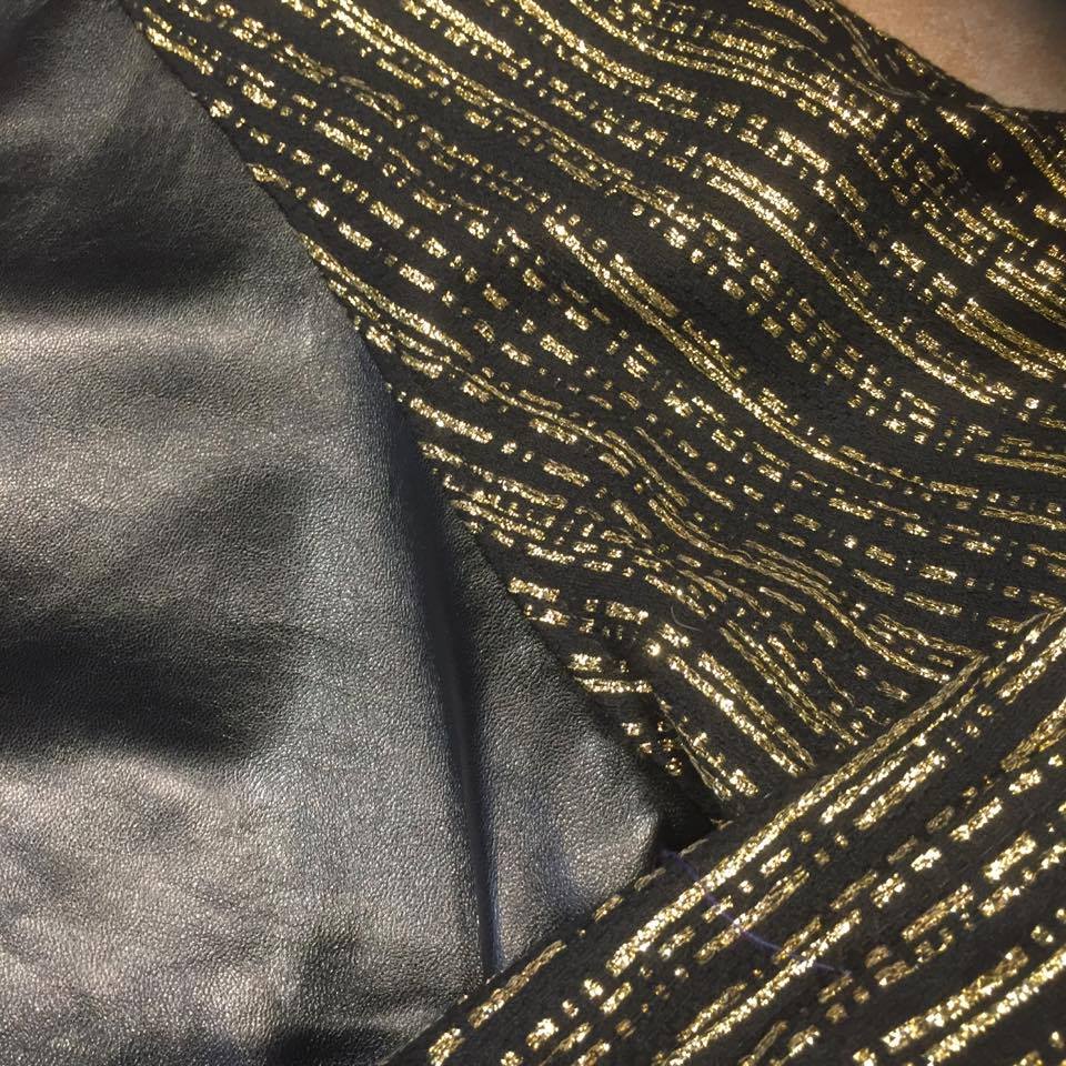Jakewood Gold Gloss Sleek Bomber Jacket - Image 4