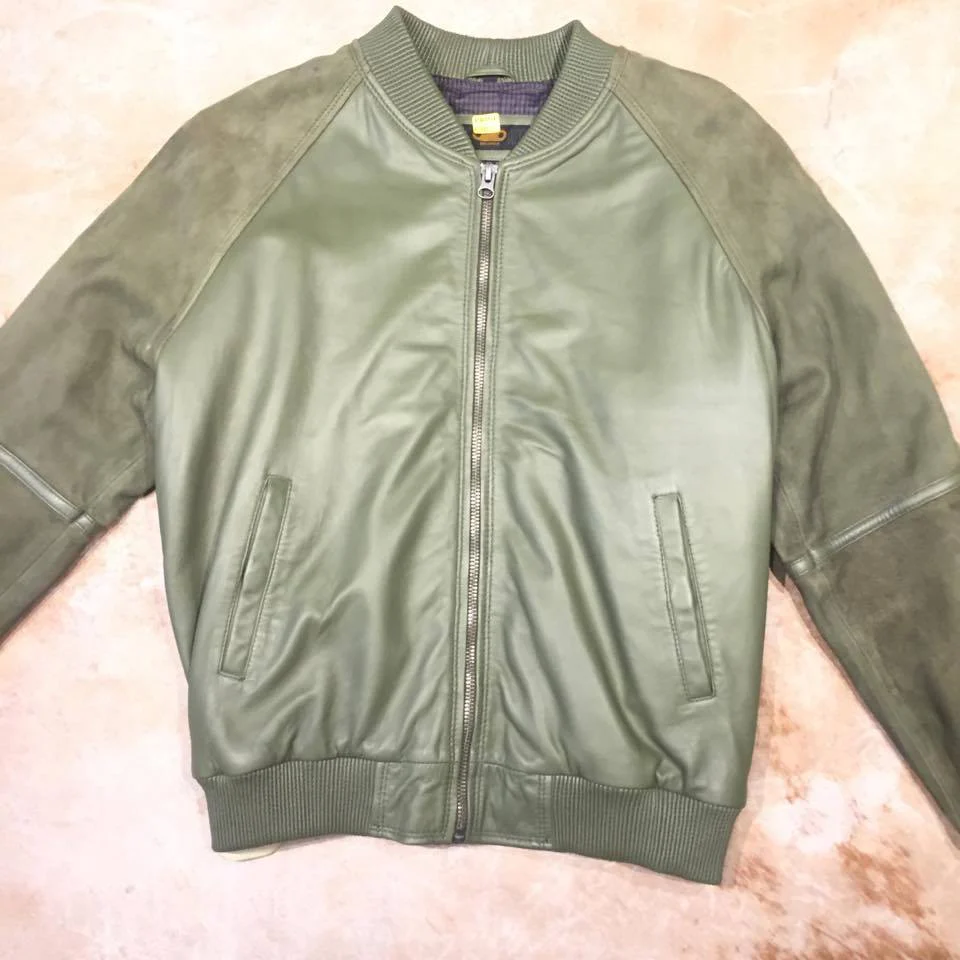 Jakewood Suede Lamb Classic Bomber Jacket - Image 2