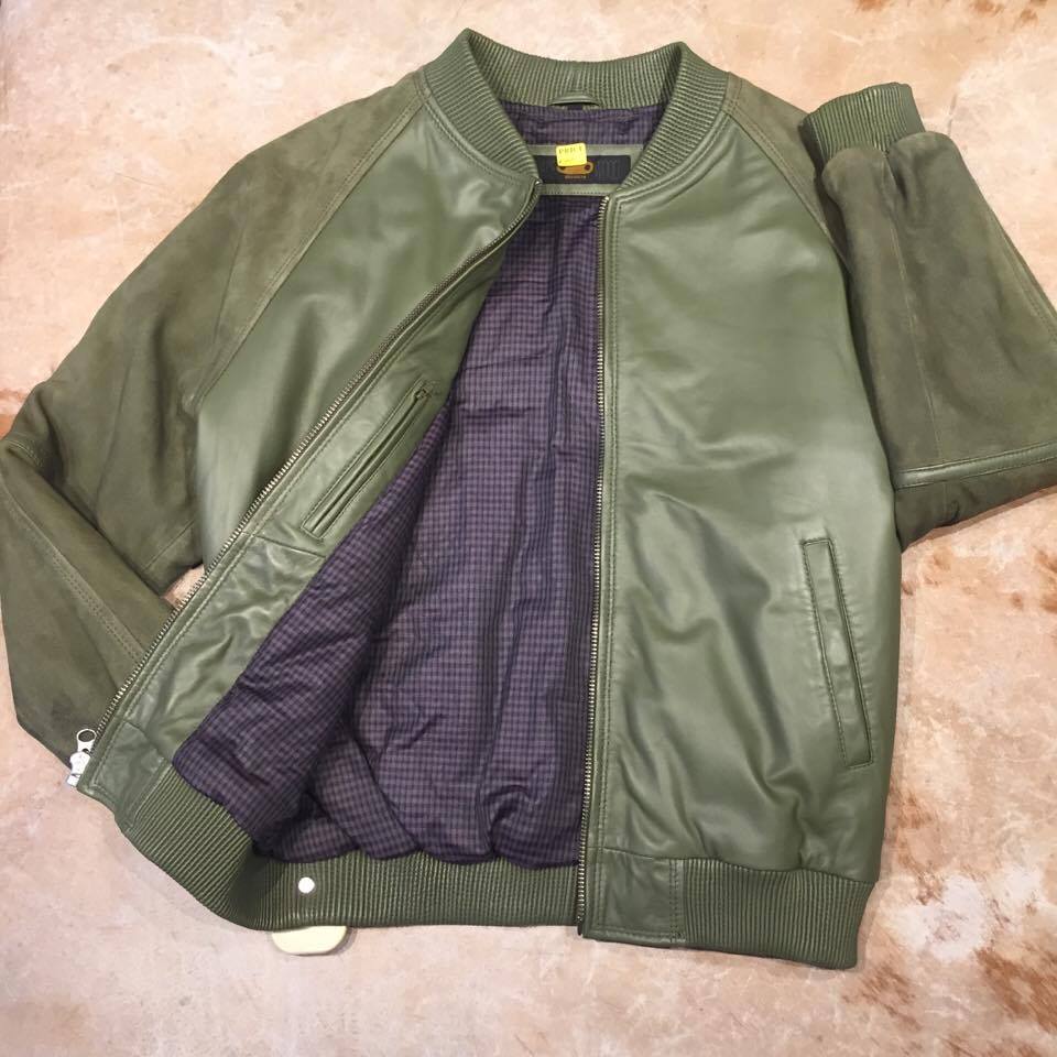 Jakewood Suede Lamb Classic Bomber Jacket - Image 5