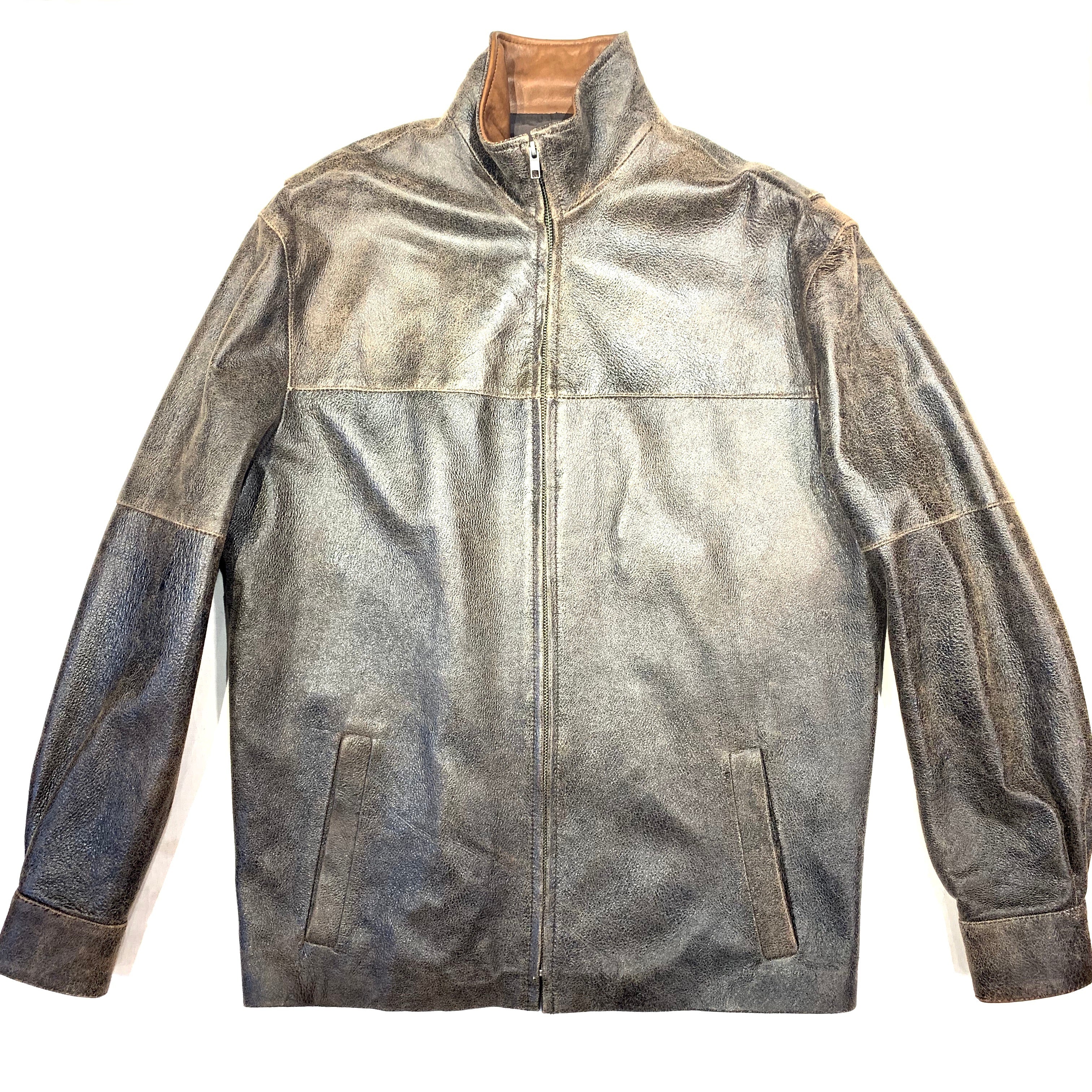 Jose Luis Naked Crackle Jungle Suede Jacket - Image 3