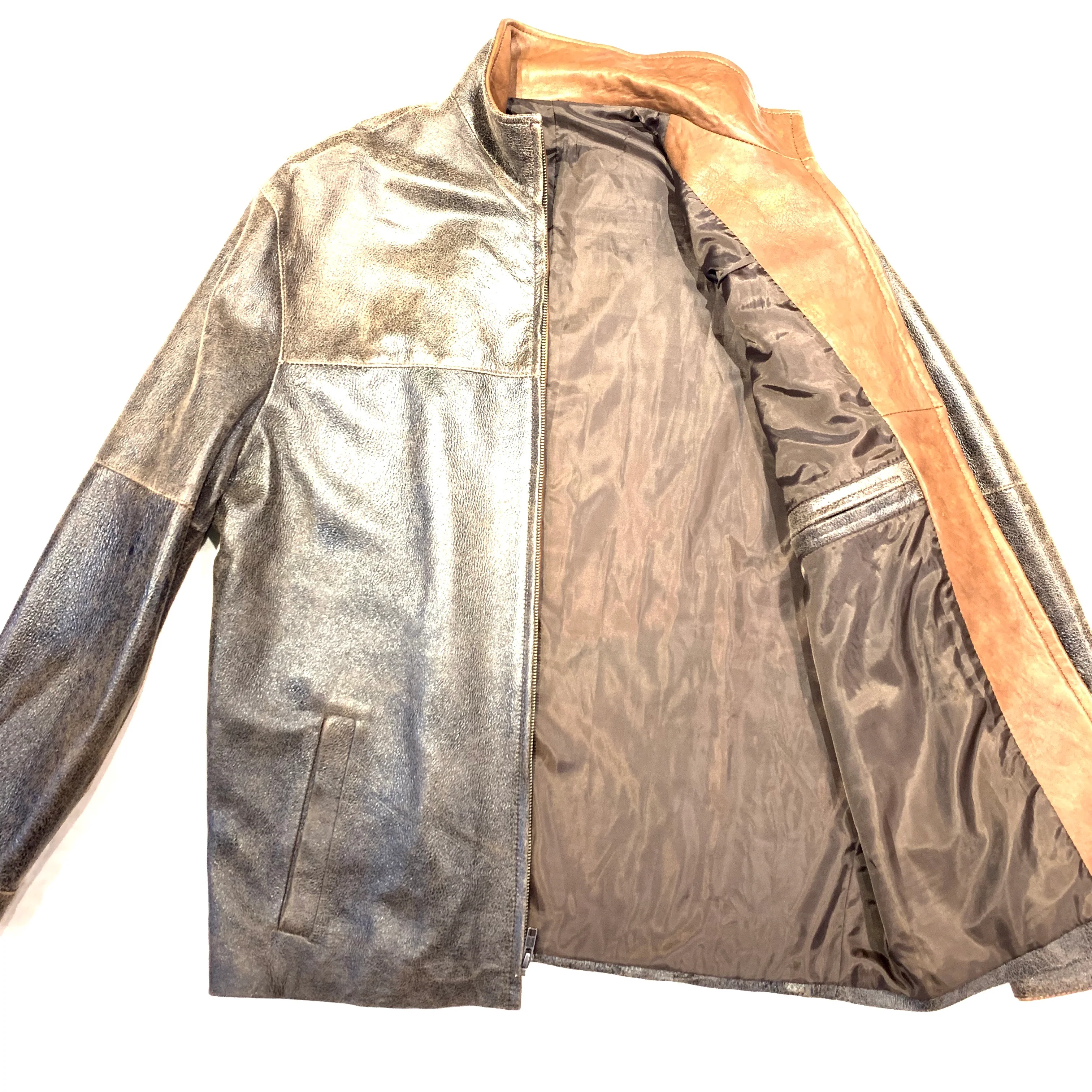 Jose Luis Naked Crackle Jungle Suede Jacket - Image 6