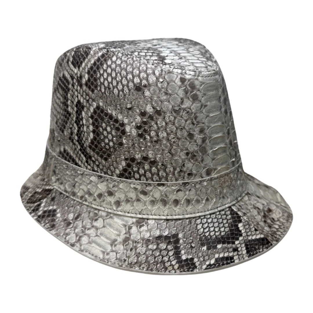 Kashani All Over Natural Python Fedora Hat