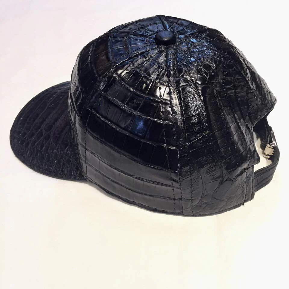 Kashani Black All Over Alligator body Strap-back Hat - Image 3