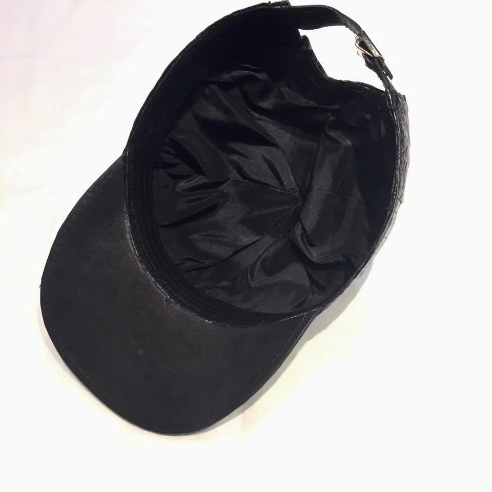 Kashani Black All Over Alligator body Strap-back Hat - Image 4
