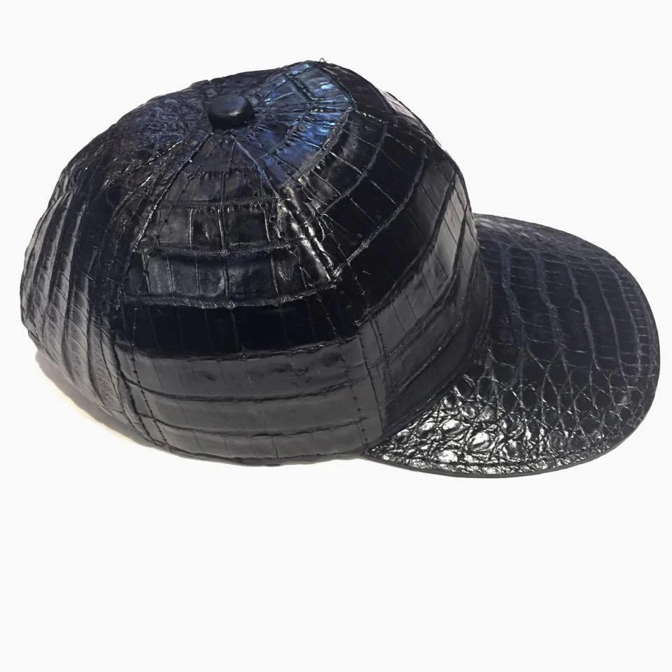 Kashani Black All Over Alligator body Strap-back Hat - Image 5