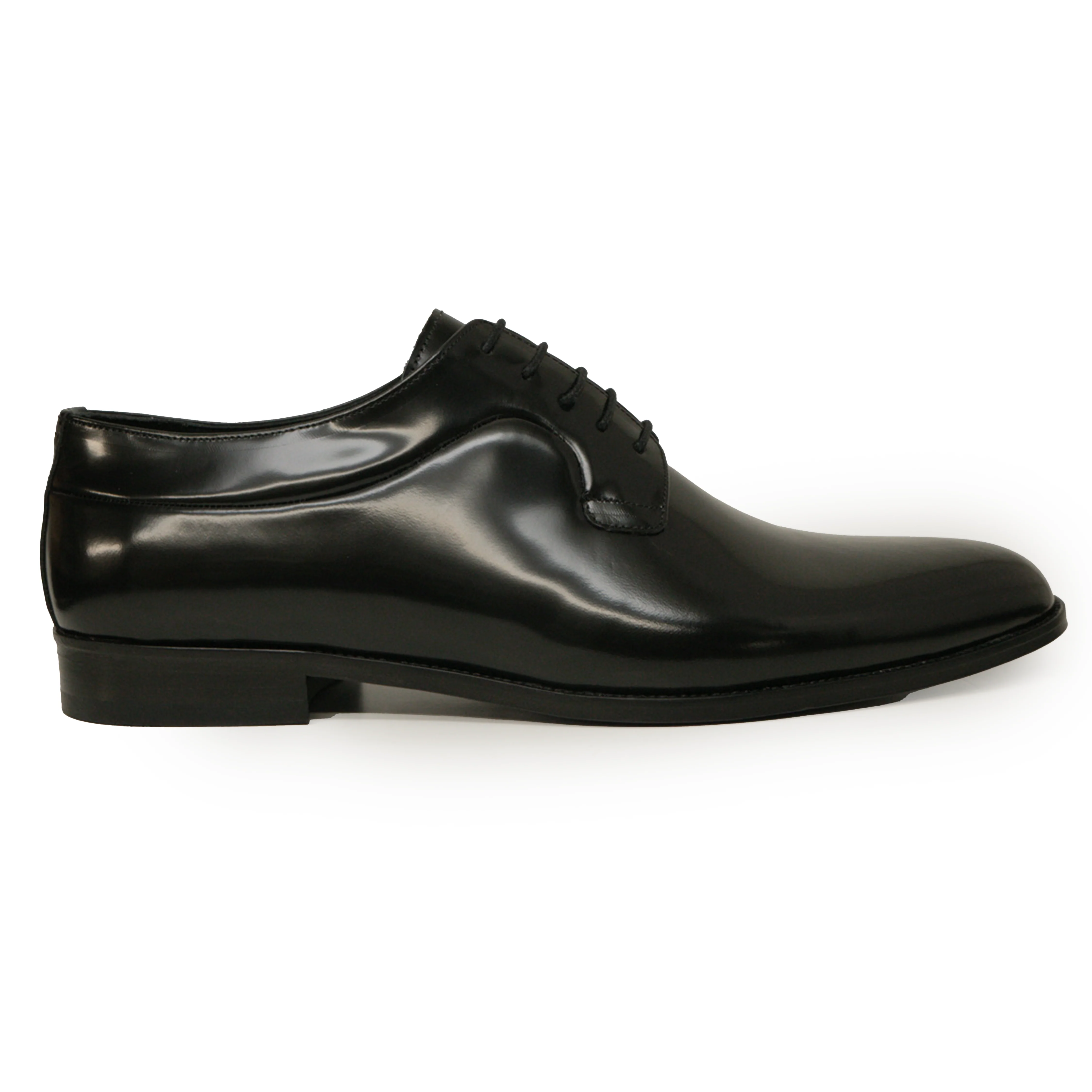 Kashani Black Calfskin Whole Cut Oxford Dress Shoes - Image 2