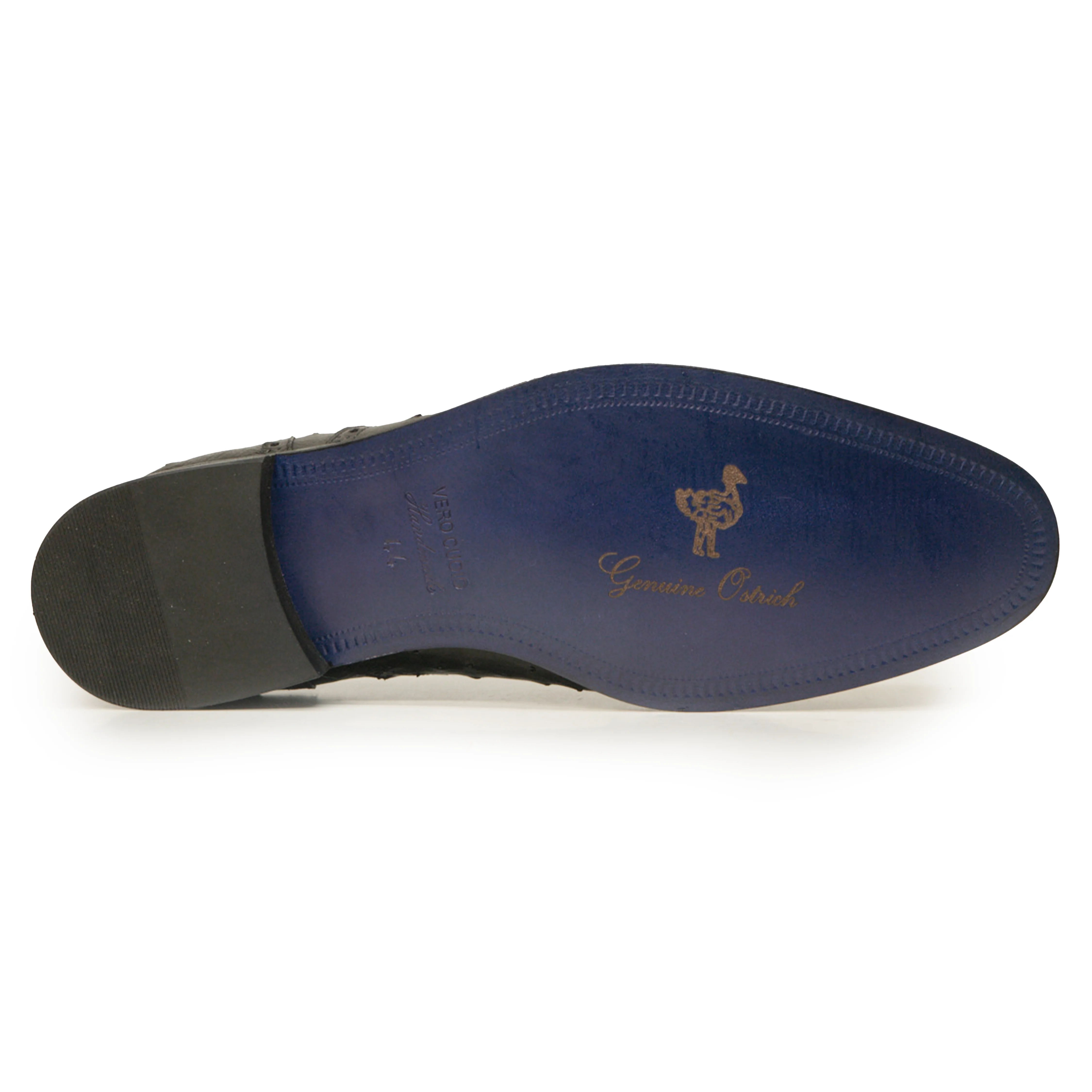Kashani Black Ostrich Quill / Leg Oxford Dress Shoes - Image 5