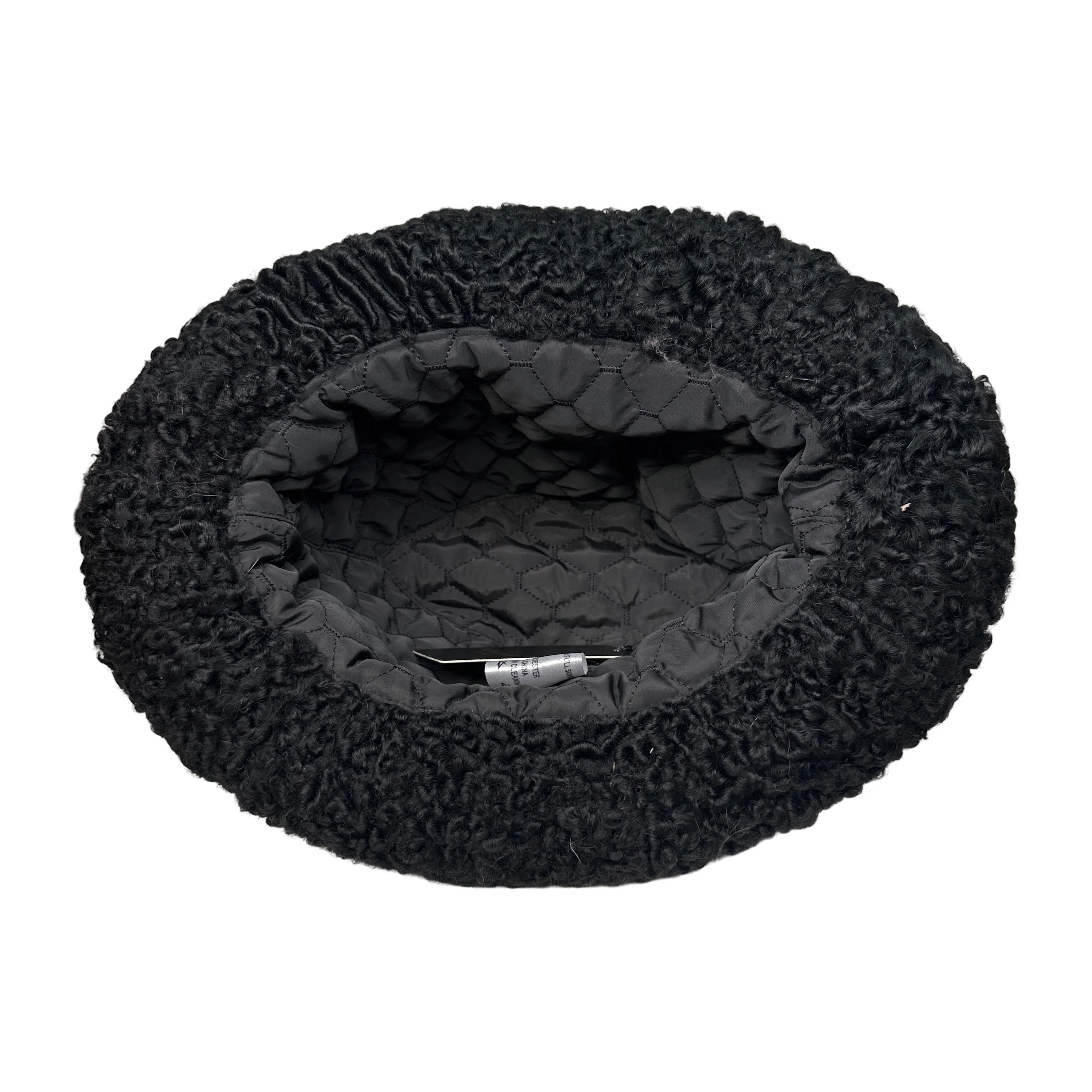 Kashani Black Persian Lamb Fur Top Hat - Image 4
