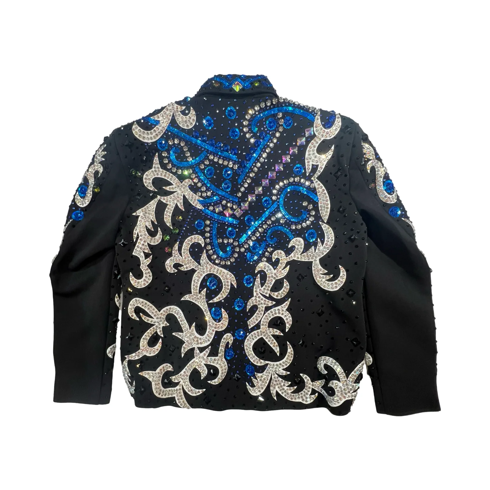 Kashani Blue Two Tone Hyper Crystal Jacket - Image 5