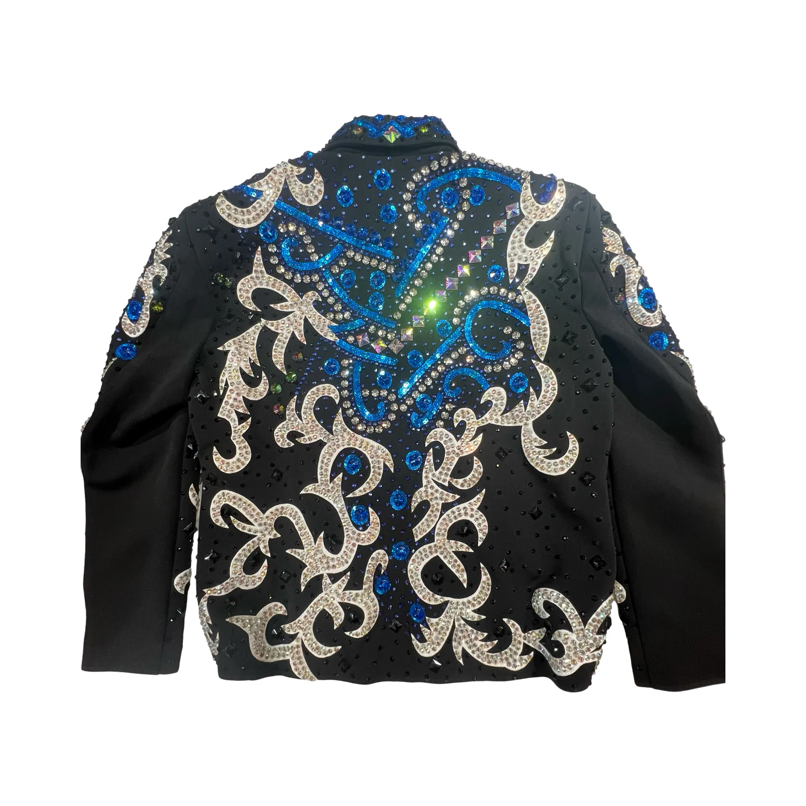 Kashani Blue Two Tone Hyper Crystal Jacket - Image 6