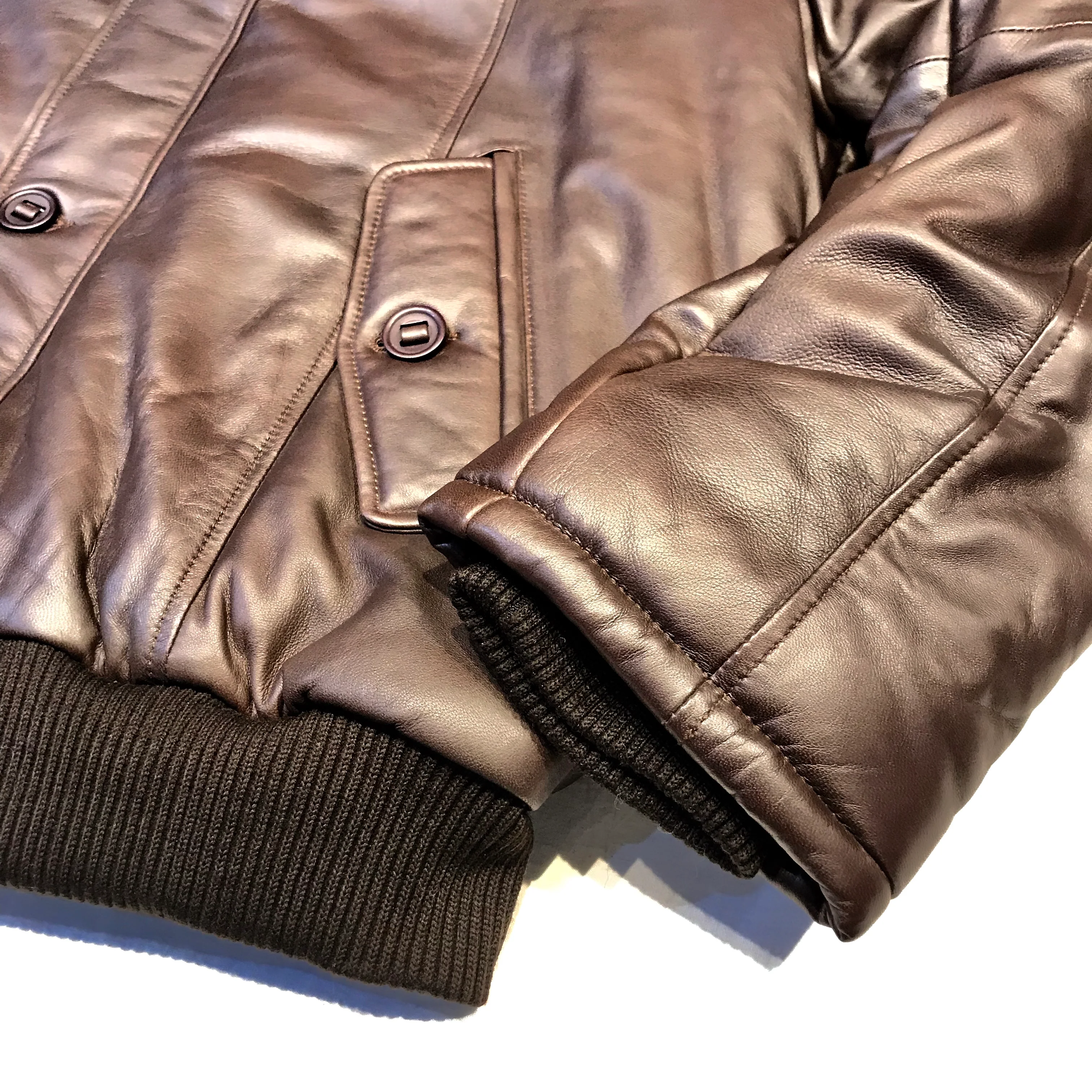 Kashani Brown Fox Fur Lambskin Parka Jacket - Image 4