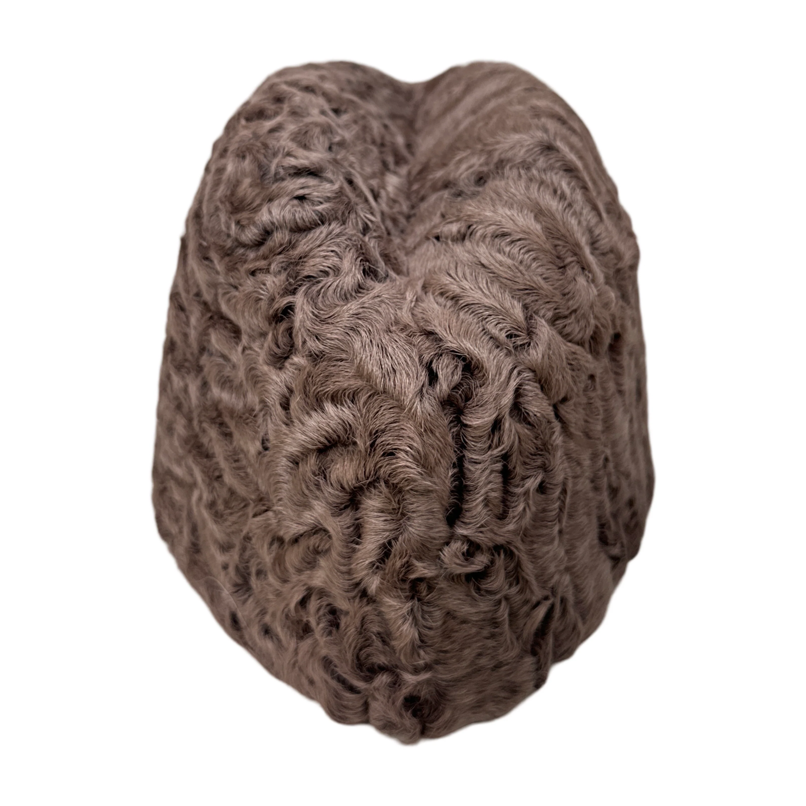 Kashani Brown Persian Lamb Fez Hat - Image 2