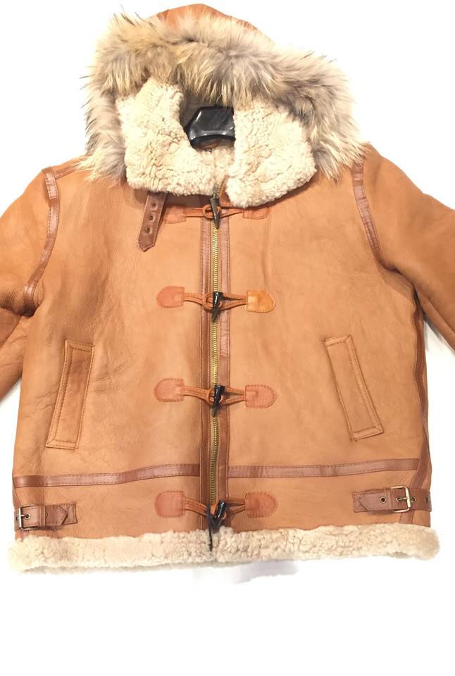 Kashani Buckle Maple Curly Shearling Jacket - Image 3