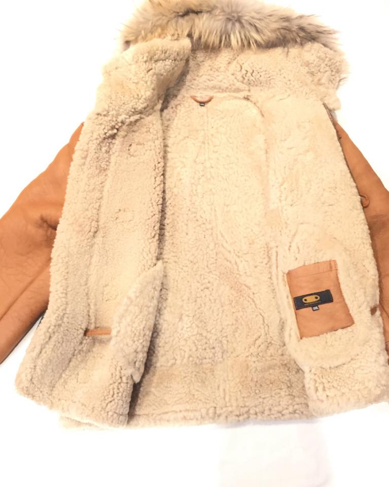 Kashani Buckle Maple Curly Shearling Jacket - Image 6